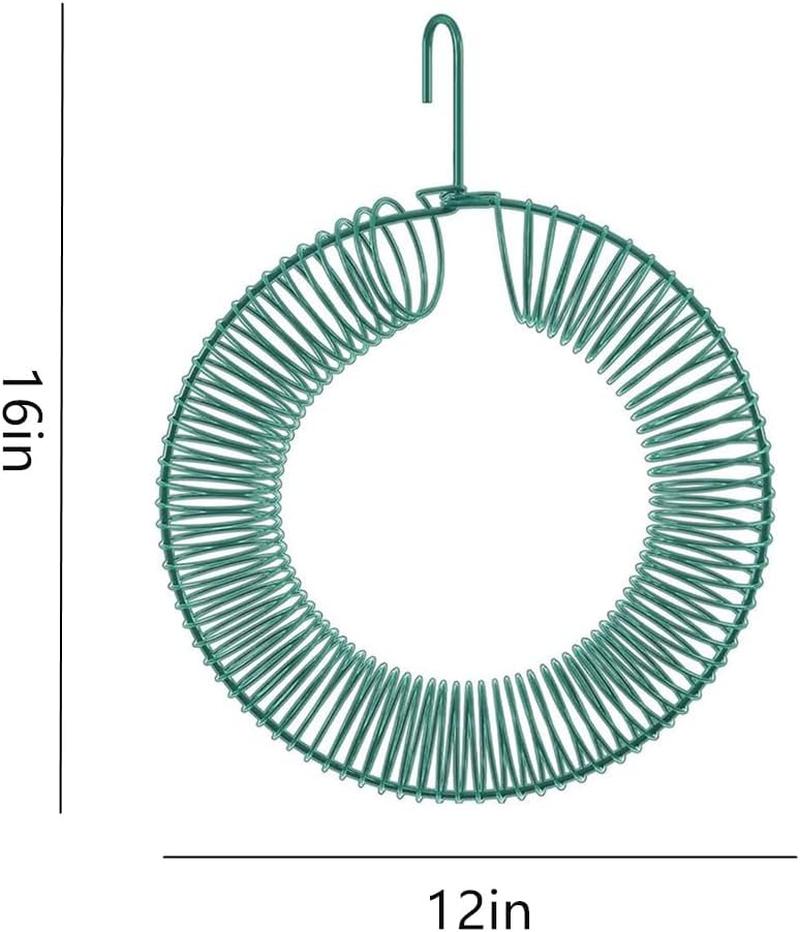 Granmagazz Peanut Wreath Bird Feeder,Peanut Bird Feeder Hanging with Hook, Whole Peanut and Suet Wreath Style Feeder,For Attracting Birds and Hummingbirds Seasons(16 Inch) image number 2
