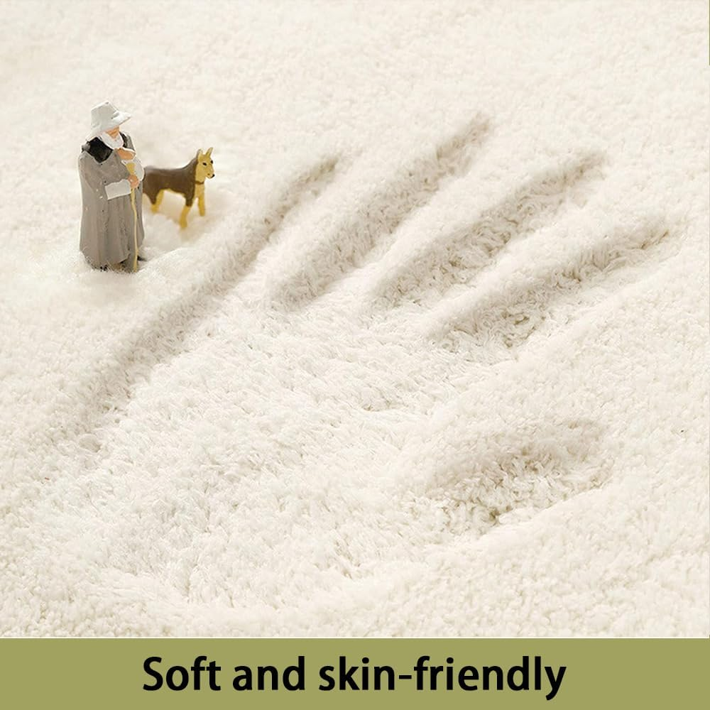 Round Kids Play Rug &ndash; Cute Animals Playmat with Zoo Theme, Super Soft Plush Non-Slip Area Rug, Washable Crawling Floor Mat for Kids Room, Bedroom, Playroom, Nursery (Green) image number 6