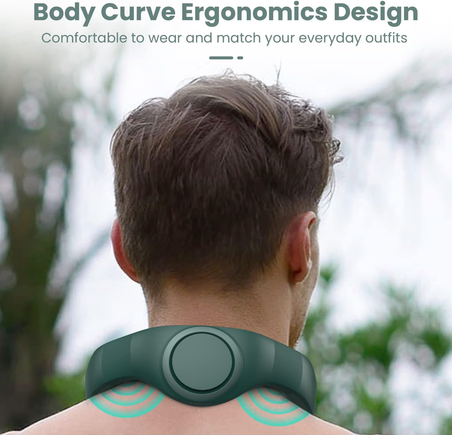 LEMOISTAR Portable Neck Fan, Hands Free Bladeless Fan, 3 Speeds, 4000Mah Battery Rechargeable Operated Hanging Personal Fan, USB Powered Wearable Leafless Fan for Woman Men&rsquo;S Gifts Camping image number 1