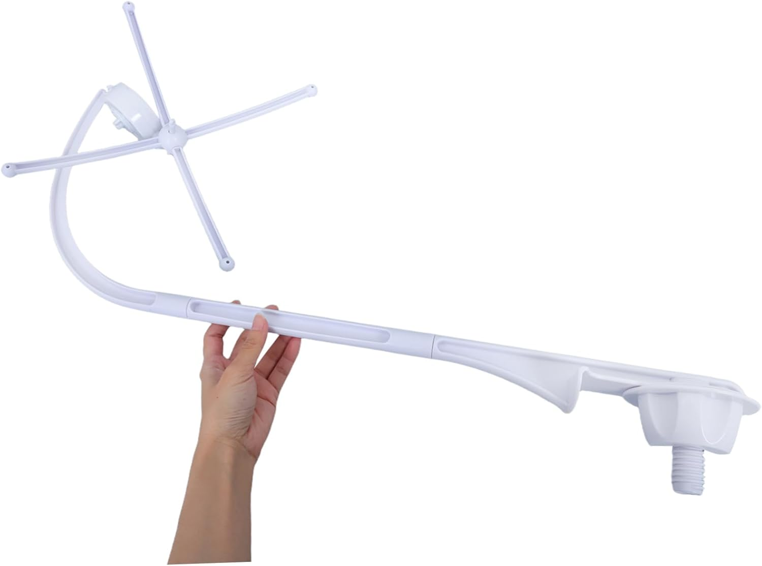 Hohopeti Adjustable Mobile Arm with Bottom Clamp Versatile Crib Holder for Hanging Mobiles Fits Crib Easy Setup Flexible Height Bell Stand image number 6