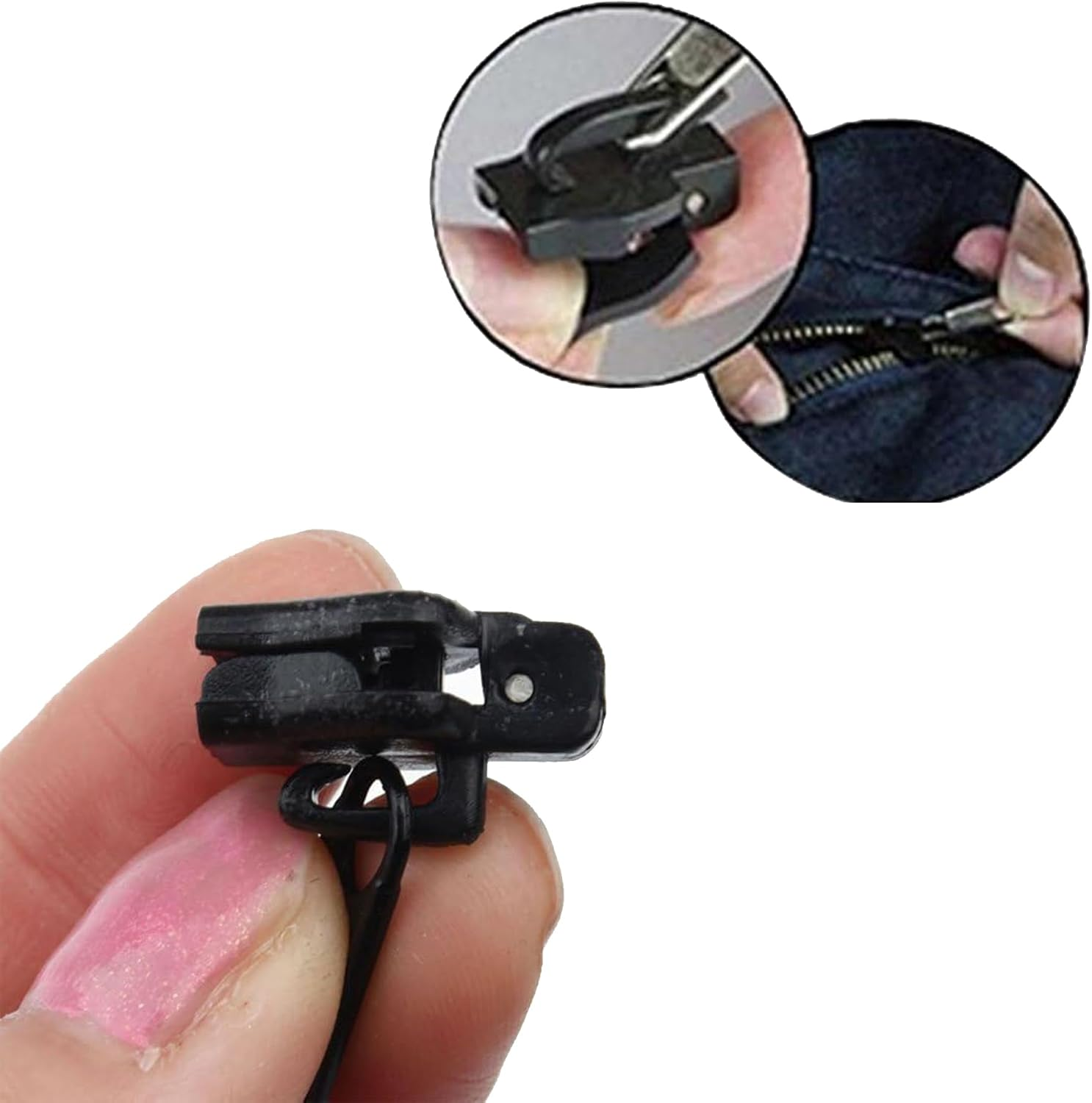 6Pcs Universal ABS Plastic Zipper Pull Fix Repair Kit image number 6