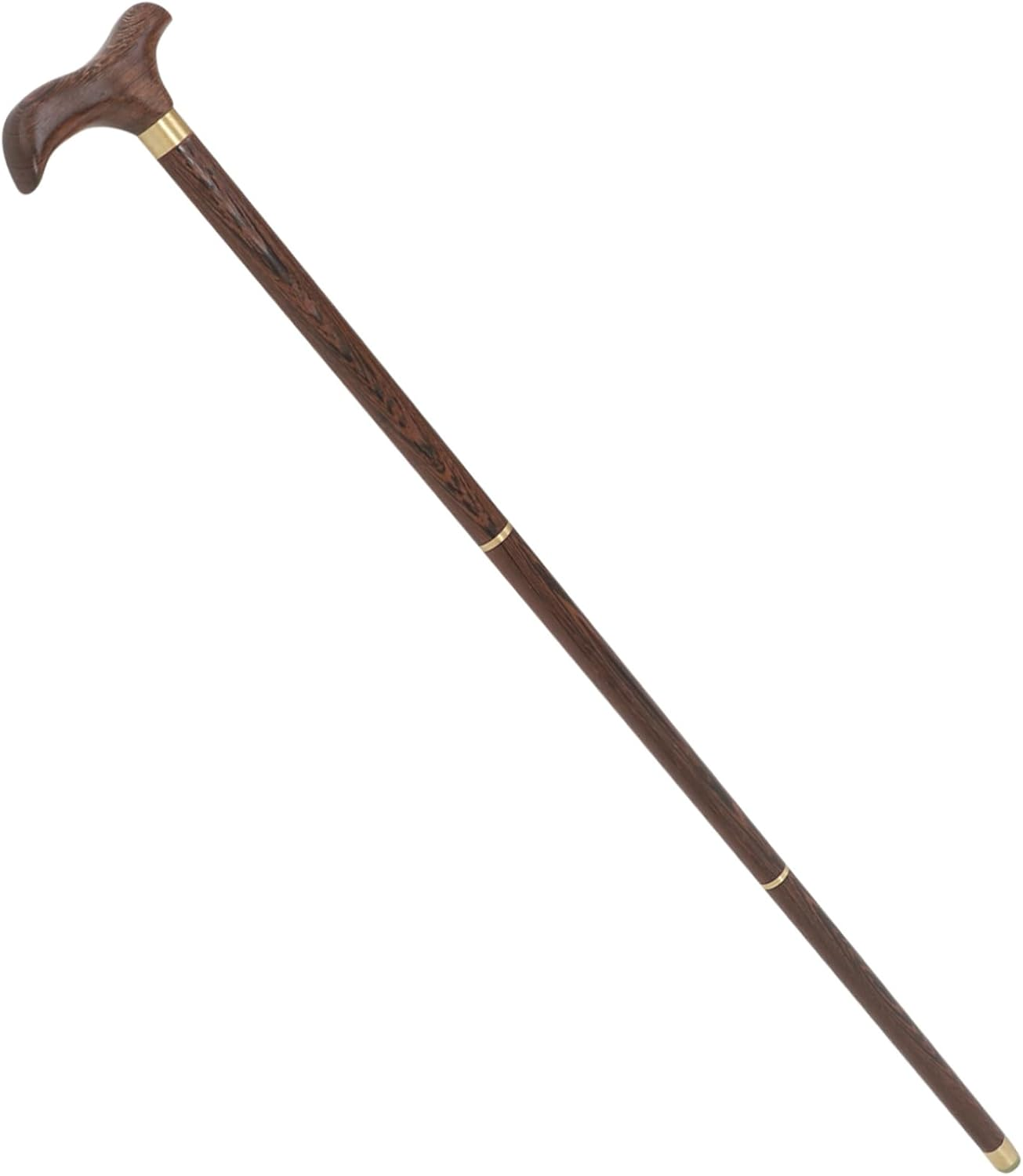 Healvian Collapsible Walking Stick for Men Portable Senior Walking Cane Comfortable Grip for Hiking Trekking image number 3