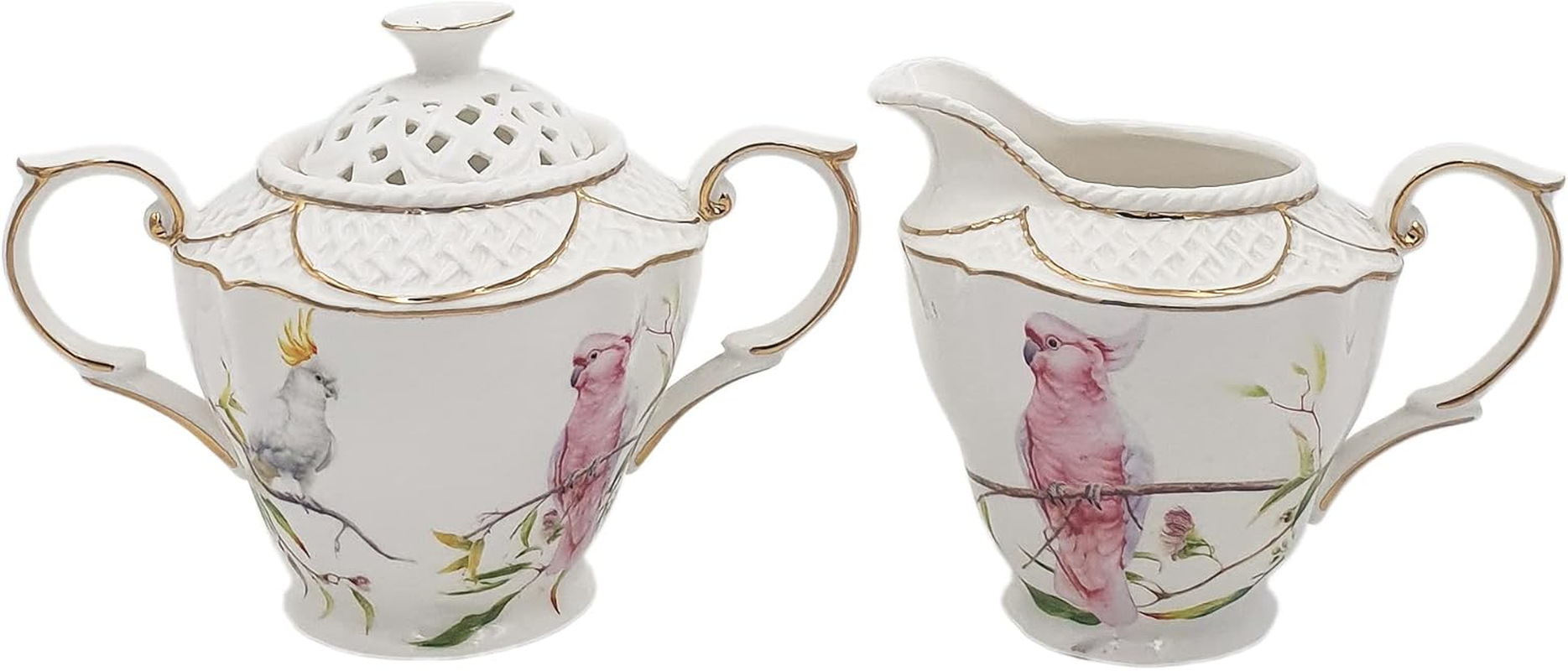 PNC Cockatoo Sugar and Creamer Set
