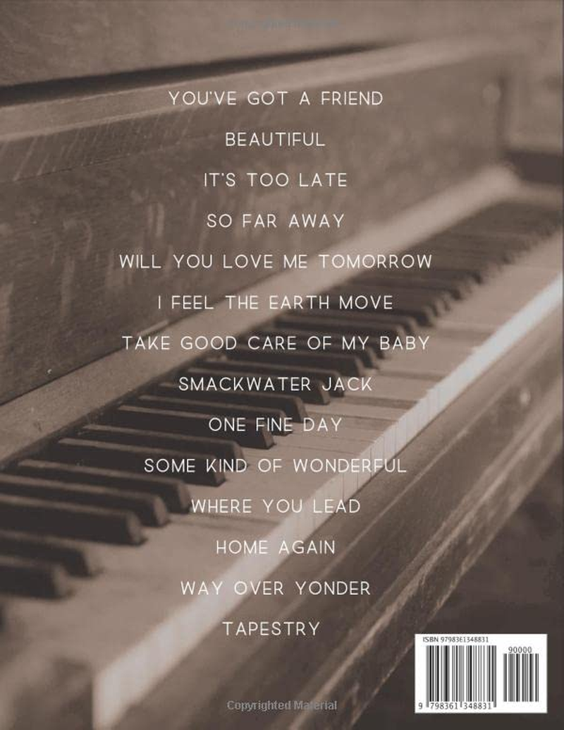 Carole King Sheet Music: a Collection of 14 Songs for Anyone (Easy Piano) image number 1