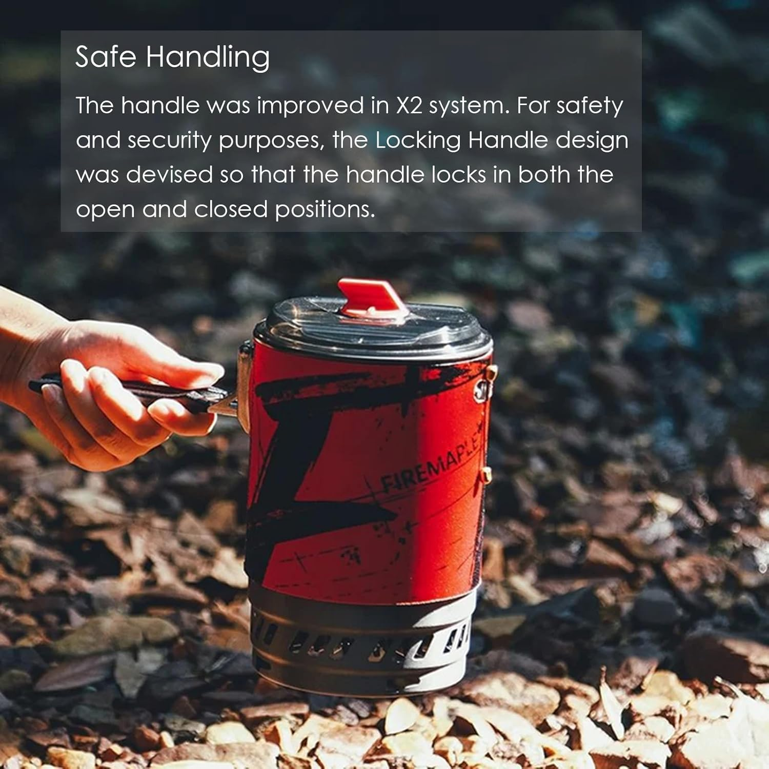 Fire Maple Star X5 Polaris Camping Pot Backpacking Pot Cooking System (Black&Red) image number 6