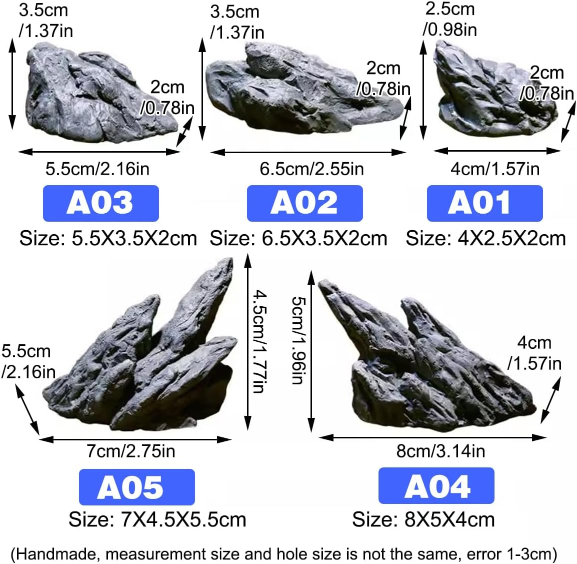 Fish Tank Simulation Resin Green Dragon Stone Canyon, Aquarium Landscape Decorative Rock Ornaments, Valley Stone Package
