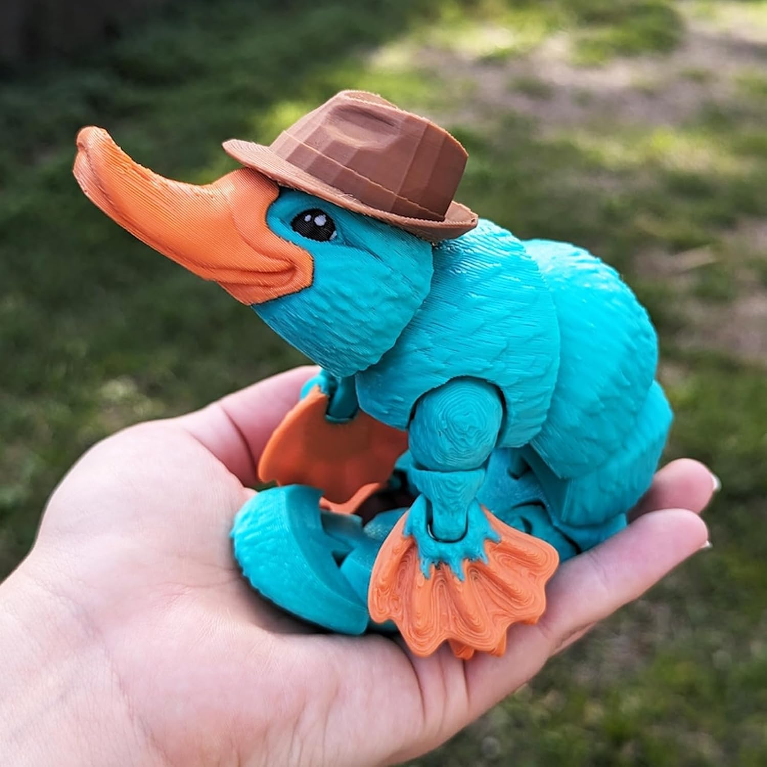 3D Printed Articulated Platypus Fidget Toys,3D Printed Dynamic Animals Toy, Large Full Articulated Flexible Crystal Platypus Toys,Adults Fidget Toys for Autism Adhd,Home Office Decor (Small-6Inch) image number 3