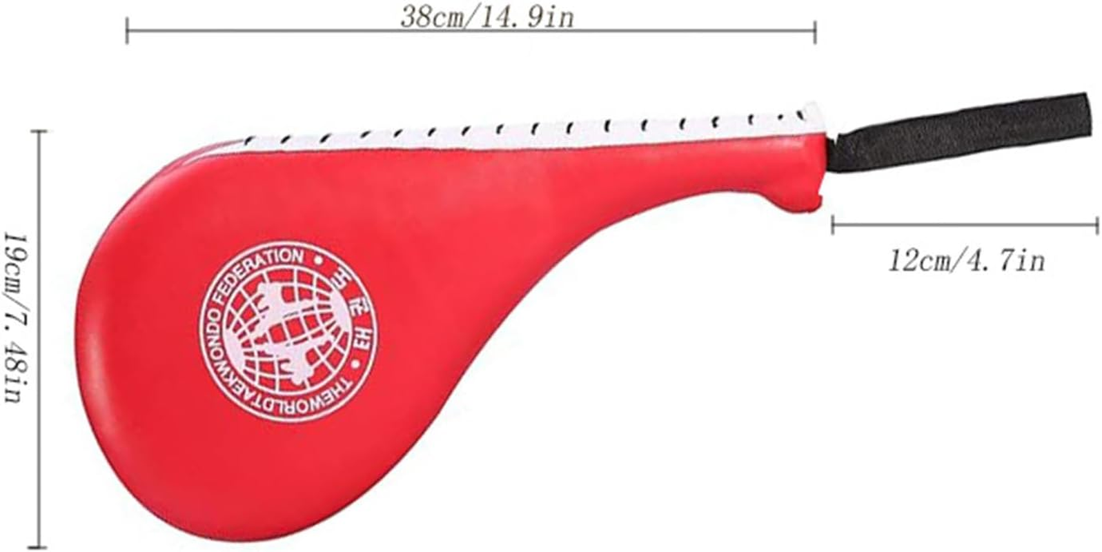 Hysgscwd 2Pcs Taekwondo Kick Pads, TKD Kicking Target Pad, Durable Practice Double Face Kick Foot Pad, Martial Arts Training Equipment Sporting Goods Paddle, Strike Boxing Pads for Kickboxing, Karate image number 3