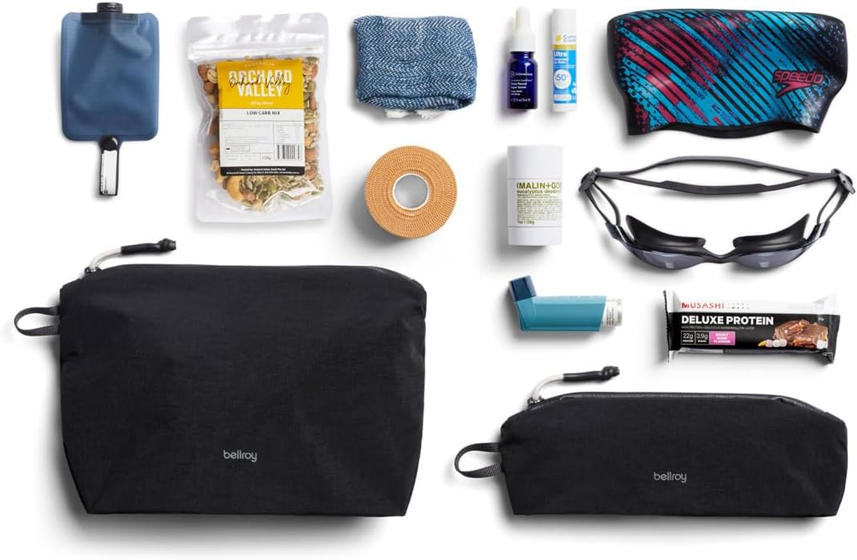 Bellroy Lite Pouch Duo (Lightweight Pencil Case and Pouch) - Black - Arcadegray image number 5