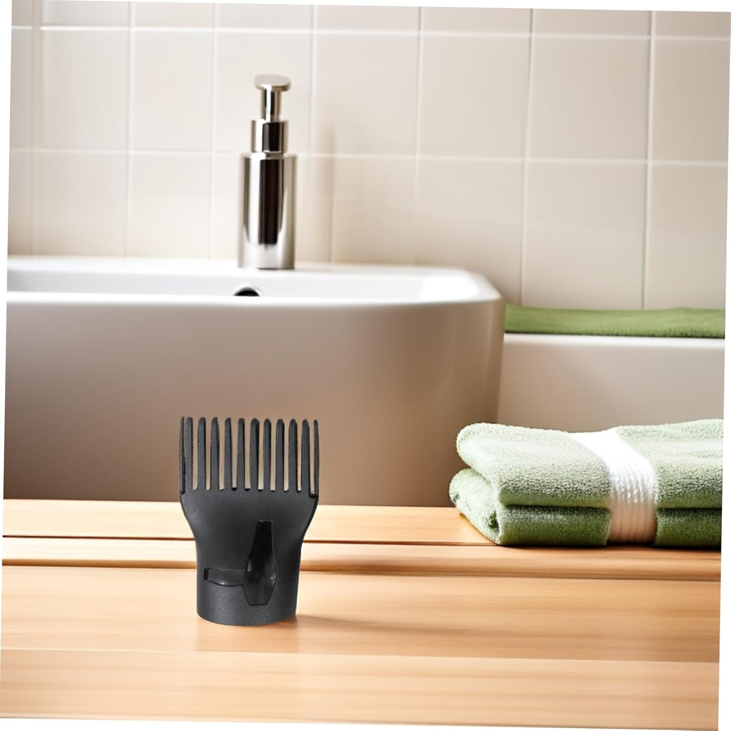 4Pcs Heat Resistant Duckbilled Hair Dryer Nozzle Wide Airflow Design for Salon and Home Styling Plastic Replacement Blow Dryer Comb Attachment image number 6