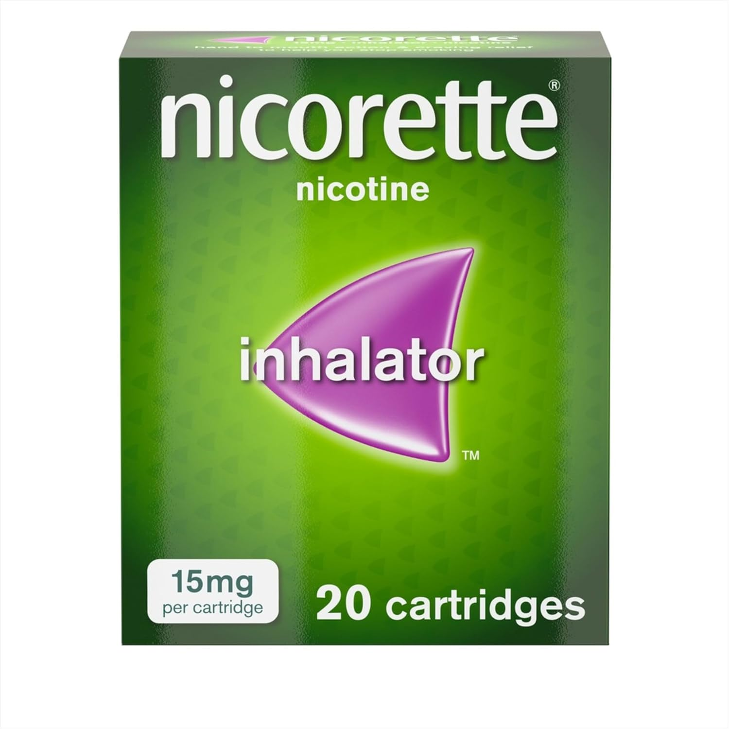 Nicorette Inhalator - Relieve Your Nicotine Cravings - Quit Smoking & Stop Smoking Aids - 15Mg, 20 Cartridges