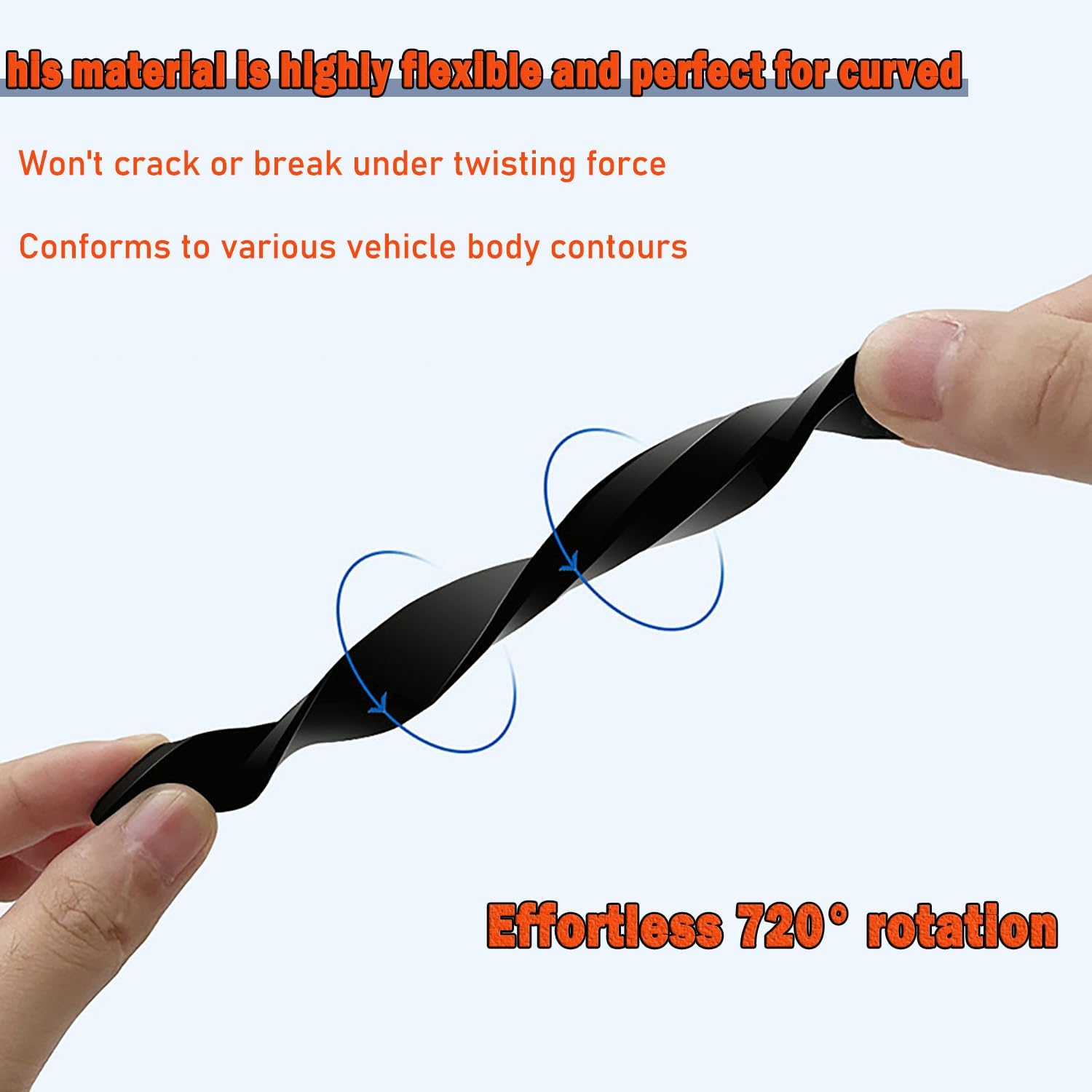 8Pieces Car Door Edge Guards, Anti-Collision Strips, anti Scratch Guard Strips for Doors, Handles, Mirror and Bumper Protection (Blackr) image number 6