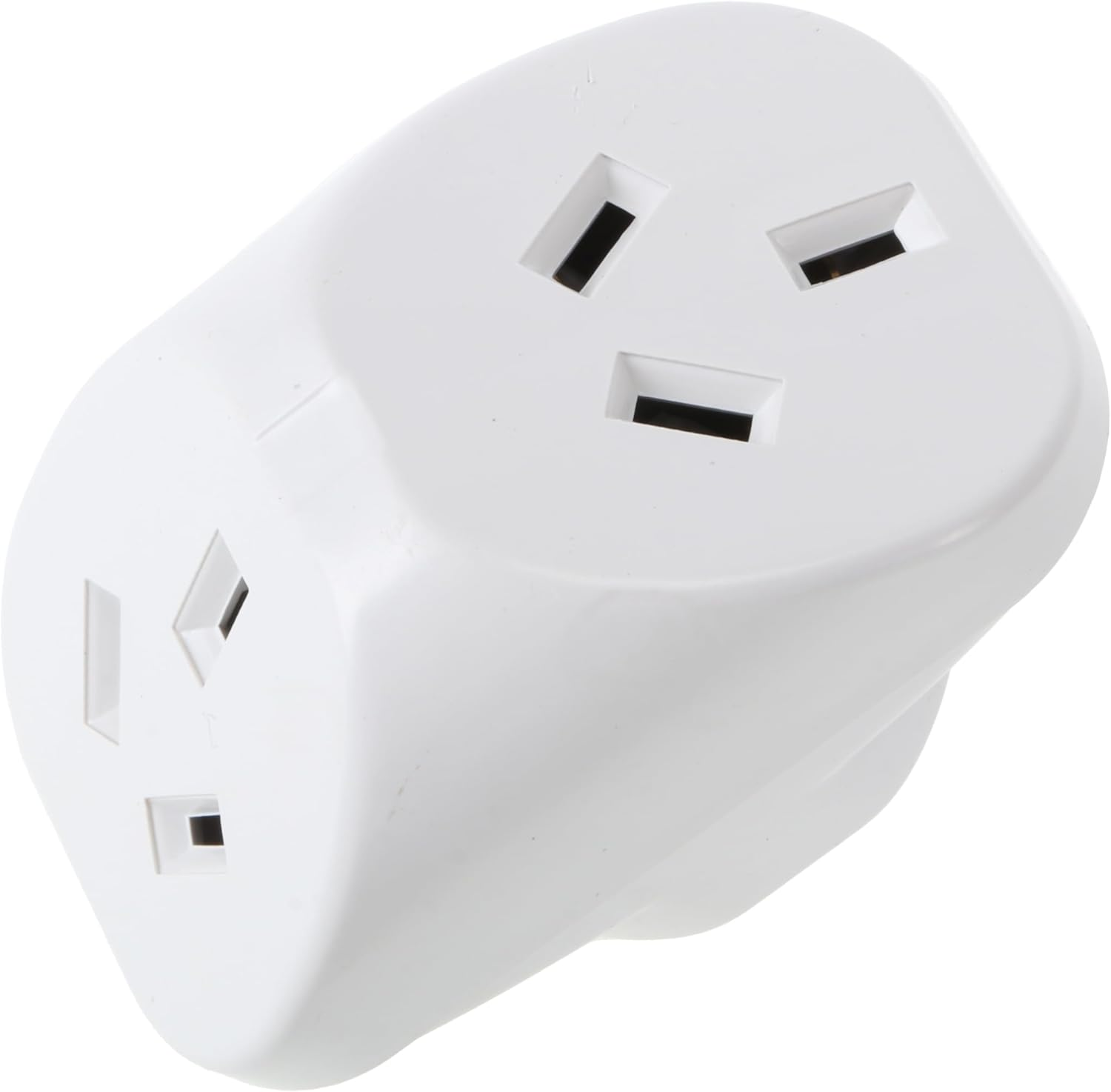 SAS Electrical 240V 10A 2400W Triangular Double Adaptor, White image number 5