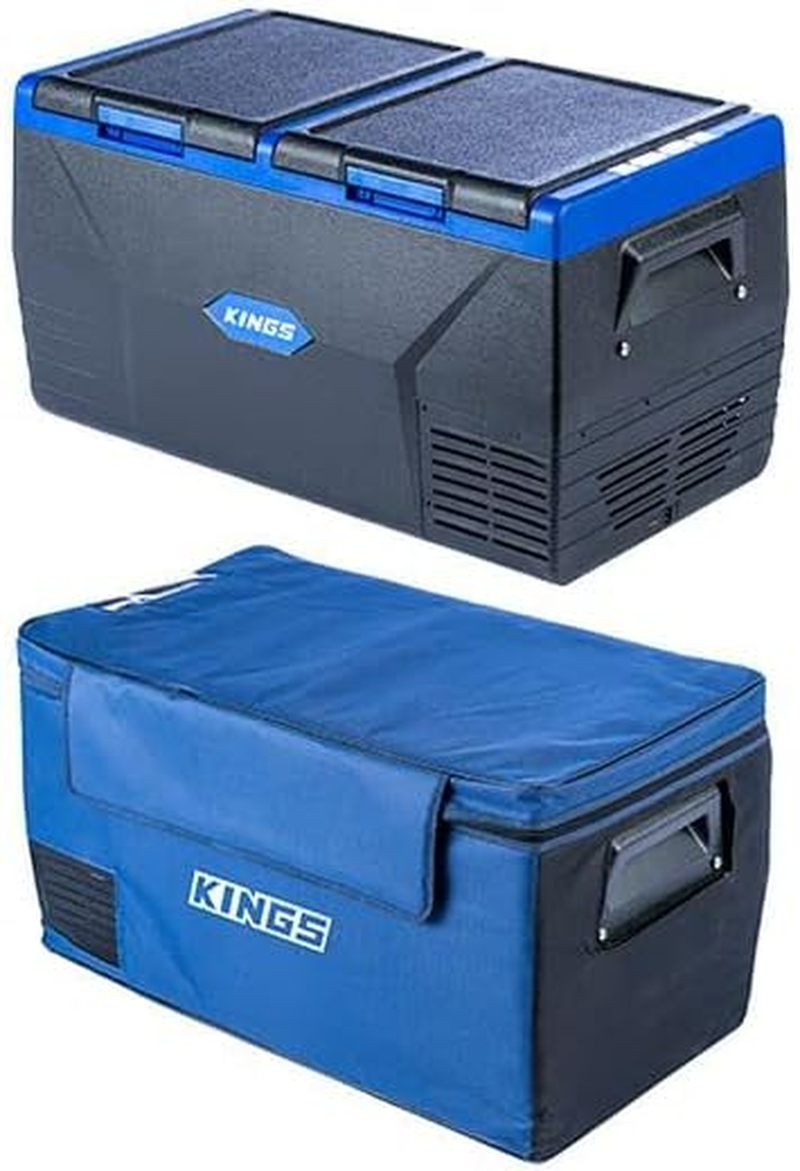 Adventure Kings 75L Dual Zone Portable Camping Fridge/Freezer 12V/240V + Cover image number 3