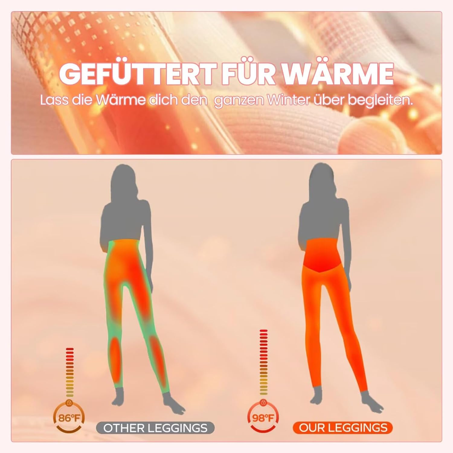 QGGQDD Women'S Thermal Maternity Leggings with Pockets High Waist Pregnancy Winter Opaque Warm Maternity Fashion Leggings Sport for Pregnant Women image number 5