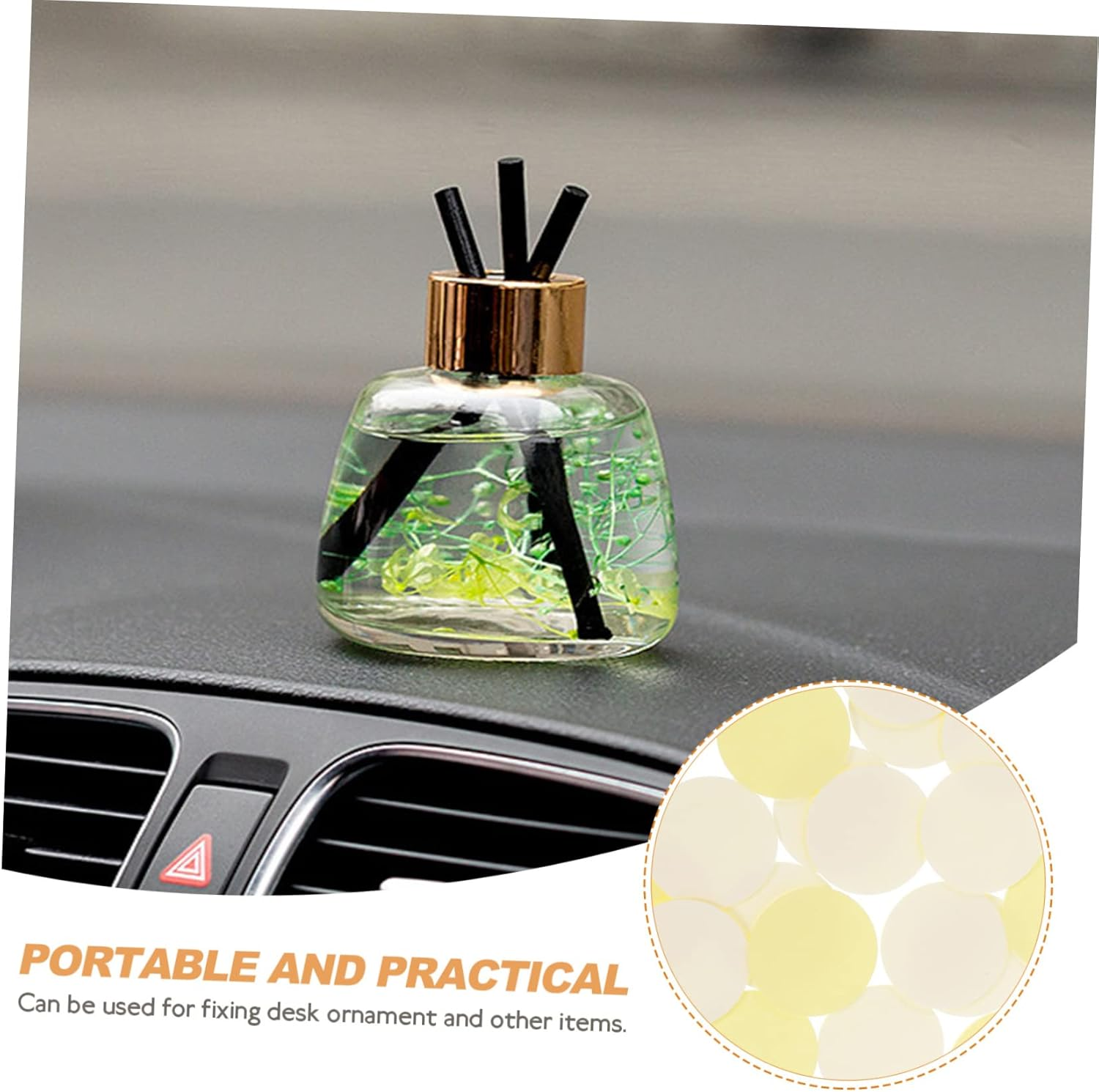 NUOBESTY 24Pcs Self-Adhesive Double-Sided Tape Pads for Little Yellow Base Film image number 3