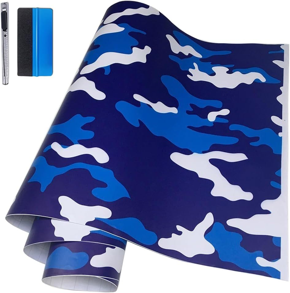 LZLRUN Car Camouflage Vinyl Wrap Film Roll Arctic Snow Camo Decal Sticker for Car Console Computer Laptop Bike Motorcycle Digtial Yellow 1Ft X 5Ft