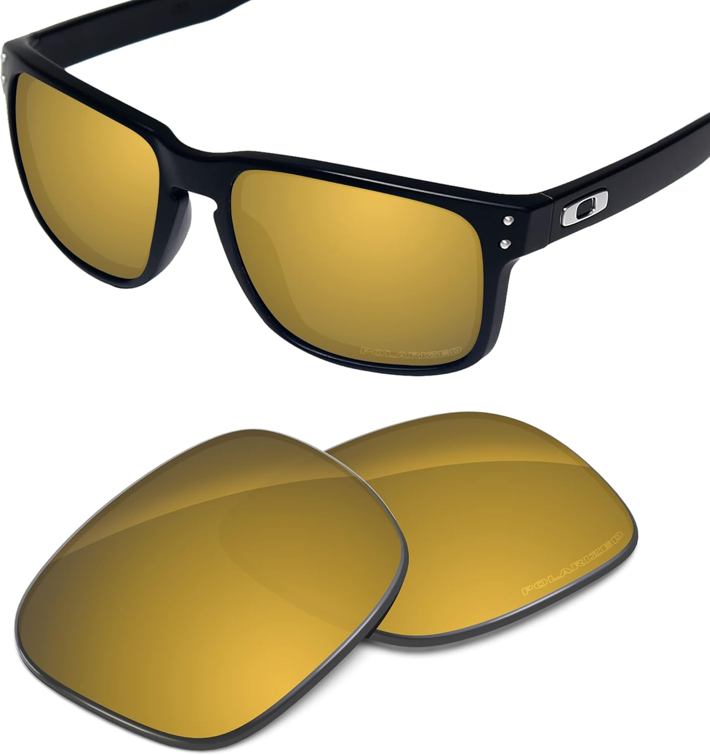 Tintart Performance Lenses Compatible with Oakley Holbrook XL OO9417 Polarized Etched image number 1