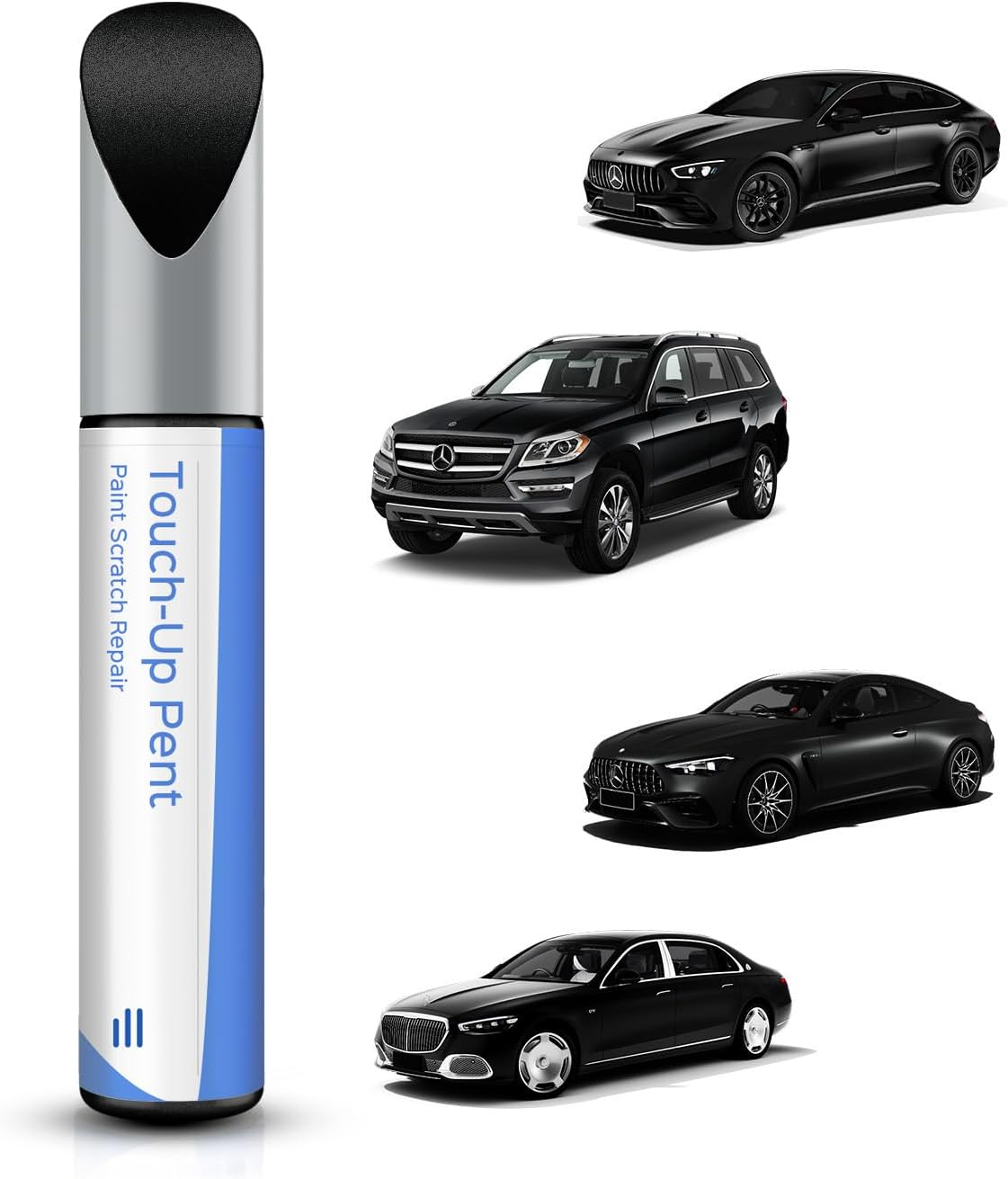 PARTS4EV 992/7992 Selenite Grey Metallic Touch up Paint for Mercedes-Benz C/E/G/S/SL/CLS/GLC/GLE/GLS/SLC/2016 SLK Series - Exact Match - Scratch & Chip Repair