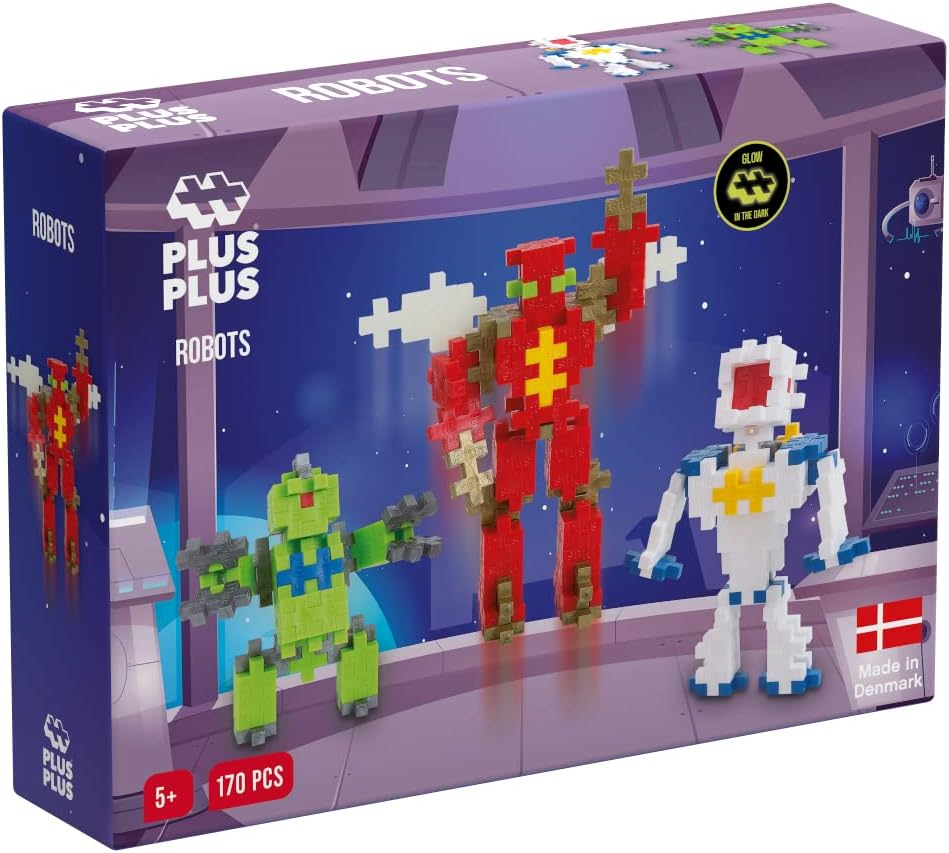 Plus-Plus Basic Robot Building Block 170-Pieces Set image number 4
