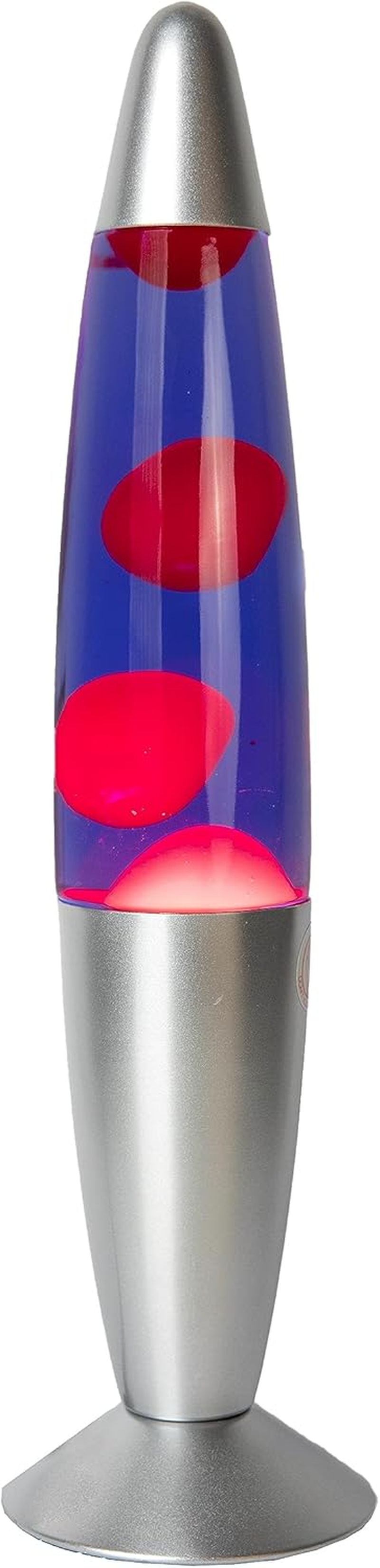 Fisura GIFTMARKET - Red and Purple Lava Lamp. Bedside Lamp with 2 Lights Included. Nice Teen Gift Retro Lamp 34 X 8.5 Cm.