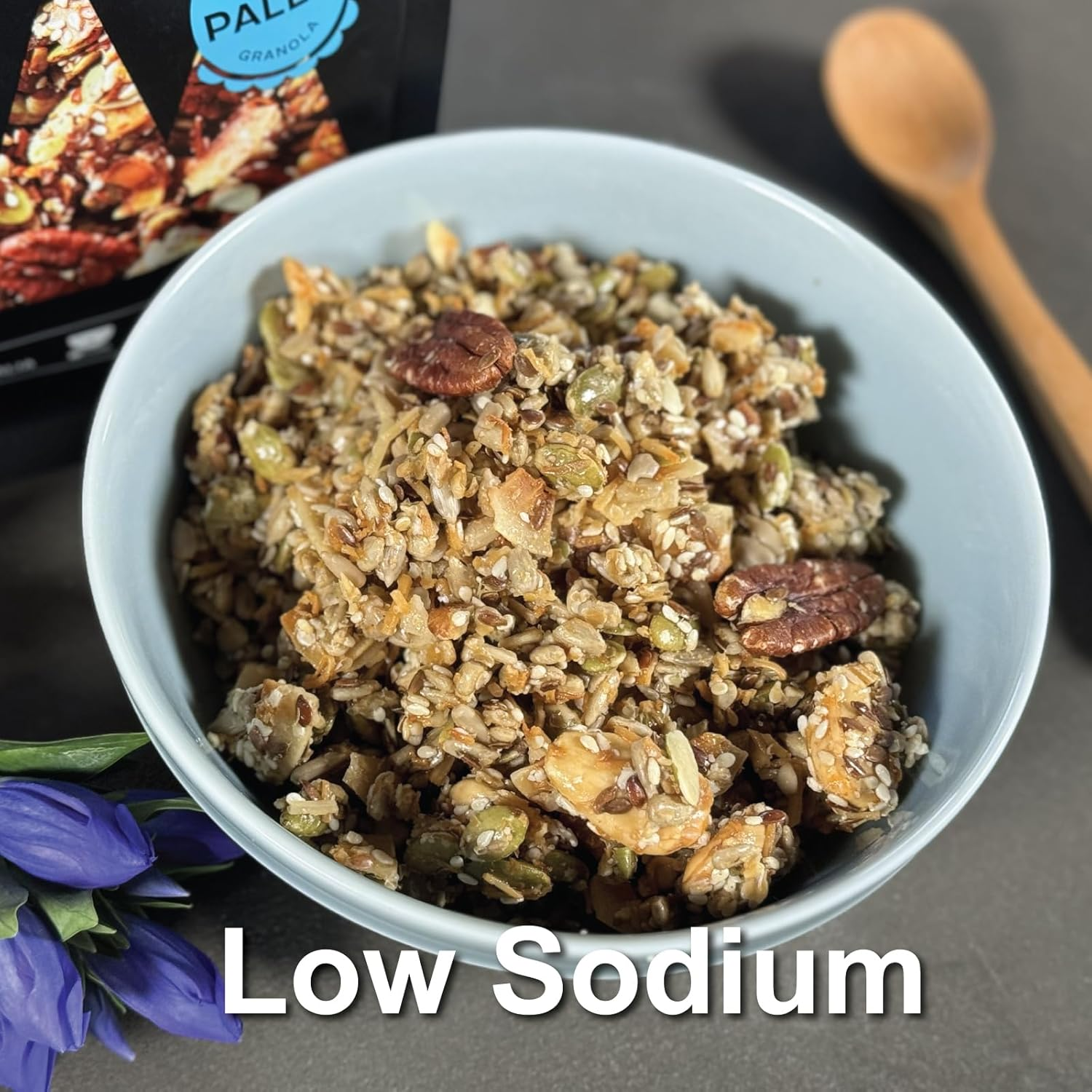 FARMER JO Paleo Granola - High Protein Healthy Breakfast Cereal Made with Honey, Coconut, Seeds & Nuts | Gluten-Free, Vegetarian, Non-Gmo, Keto, Dairy Free, No Preservatives - Resealable Bag (2 Bags X 1.7Kg) image number 2