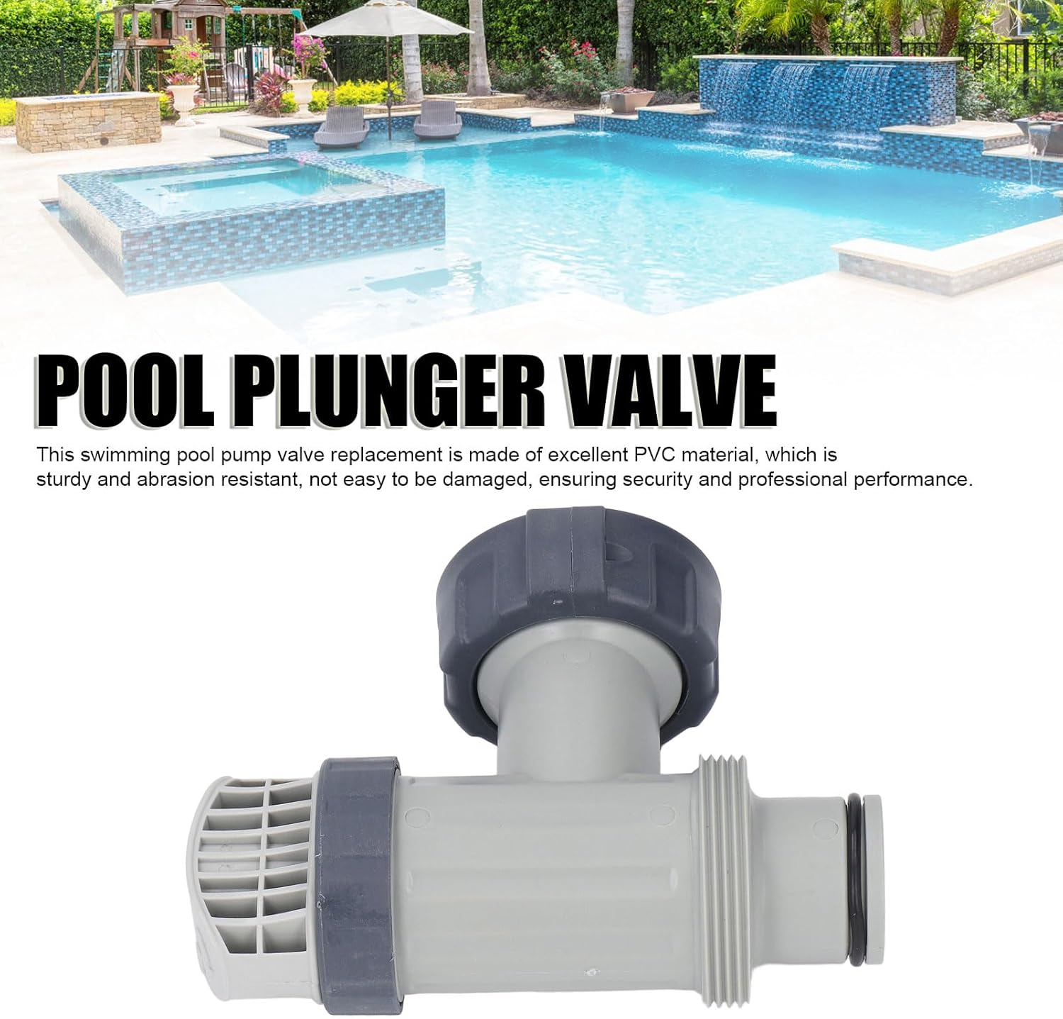 Ground Plunger Valve Replacement, Plunger Valve Pool Part Accessory for Ground Pool and Pool Pump, Compatible with 28635EG, 28633EG, 28671EG, 28645EG, 28647EG and More image number 5