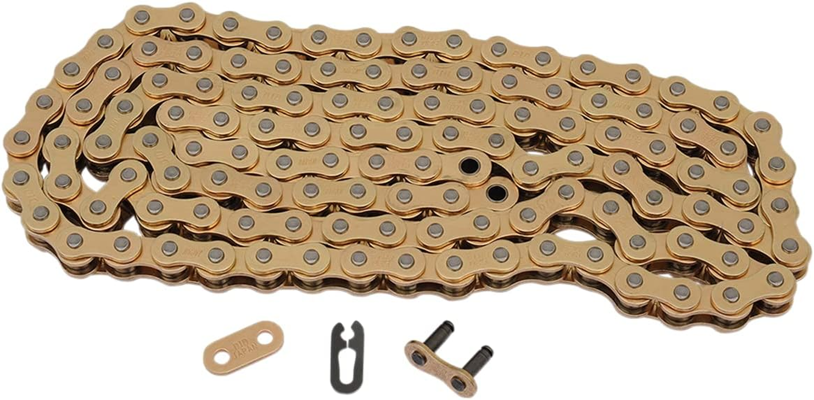 DID (520ERT3-120 Gold 120 Link High Performance ERT3 Series Non-O-Ring Racing Chain with Connecting Link image number 2