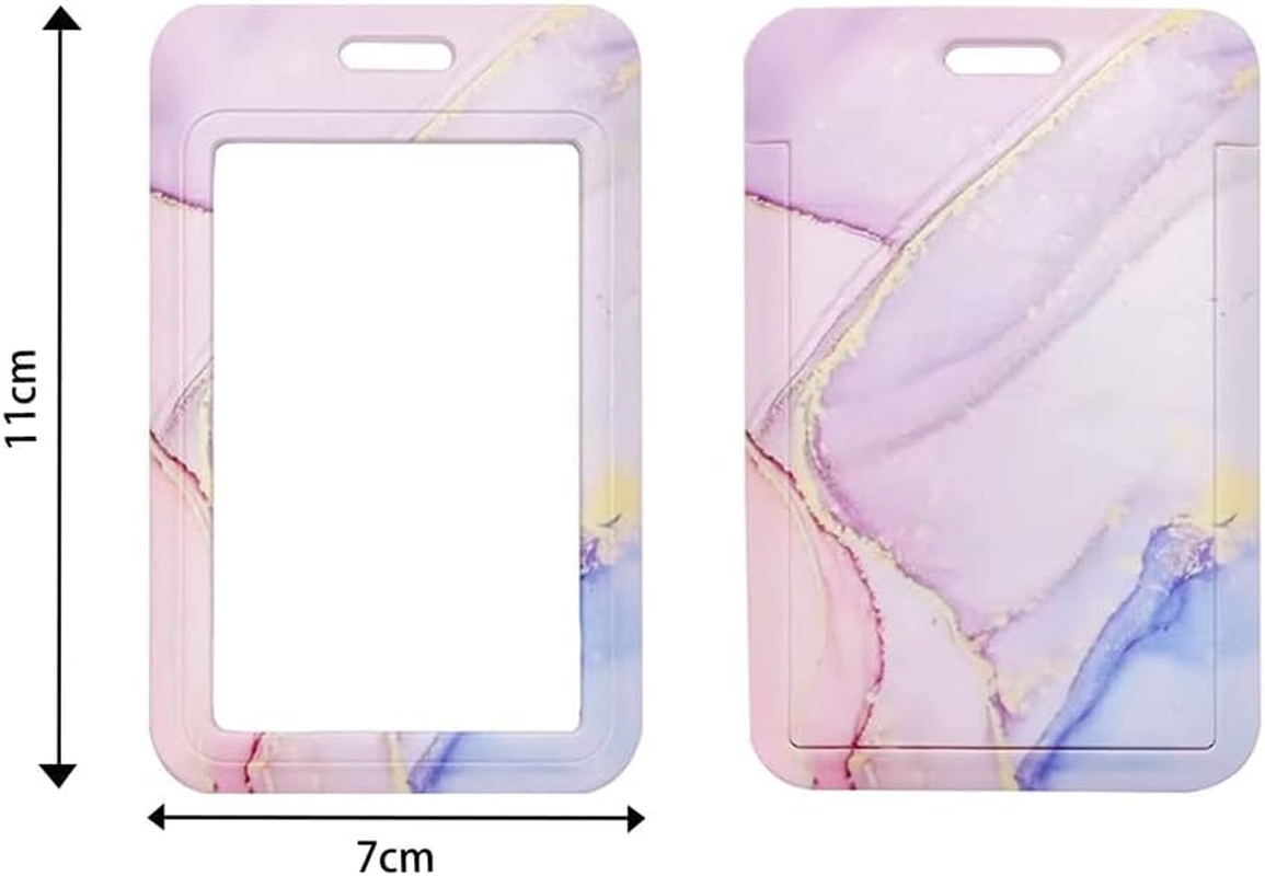 Badge Holder with Retractable Reel Heavy Duty ID Name Tag Worker Badge Carabiner Clip Card Protector Cover Case Plastic image number 4