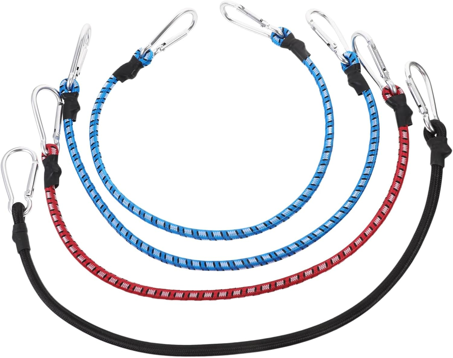 NAMOARLY 4Pcs Luggage Fix Straps for Secure Camping Storage Elastic Ties for Car Roof Rack Van Trailer for Luggage and Cargo Transport image number 1