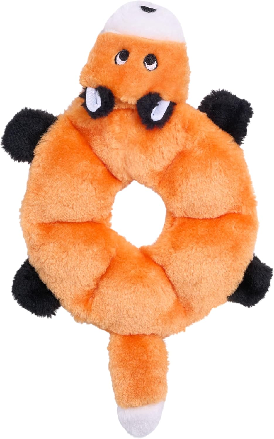 Zippypaws - Loopy - No Stuffing Squeaky Plush Dog Toy - for Small and Medium Dogs - Fox image number 4