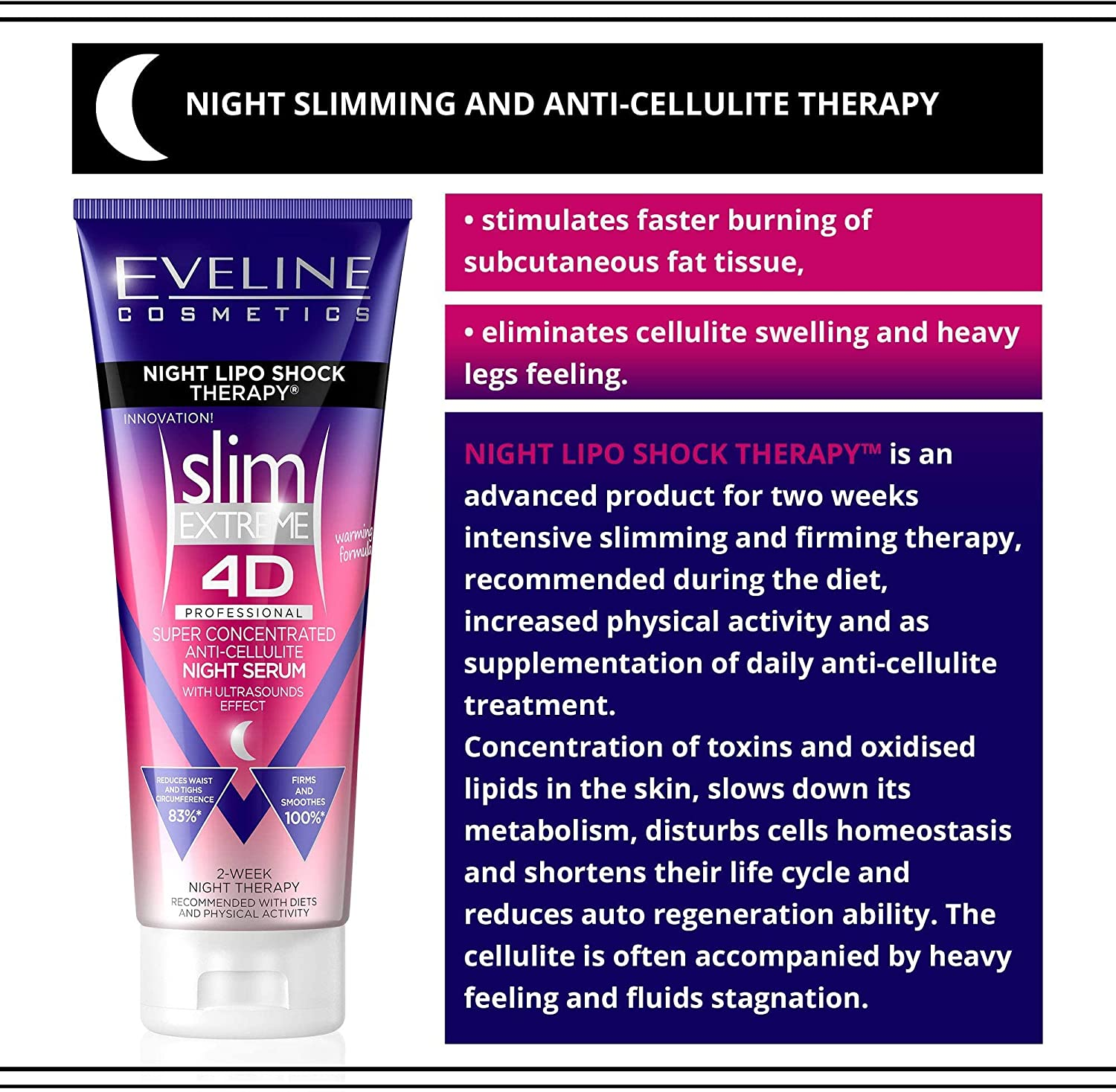 EVELINE COSMETICS Slim Extreme 4D Body Modelling & Lifting Serums & Creams