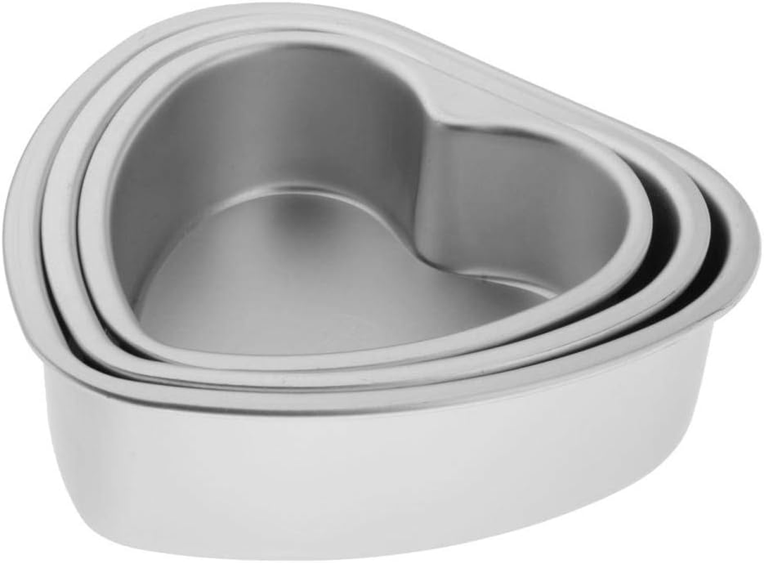 #N/A Non-Stick Anodised Heart-Shaped Cake Tin with Removable Bottom for Baking 6-8'' - 6Inch image number 3