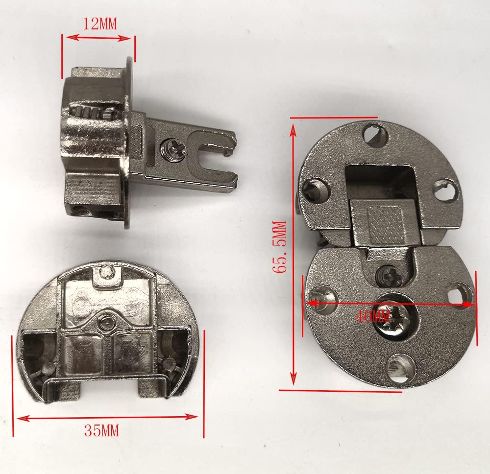 WANLIAN(2 Pieces)-90 Degree Page Turning Axis Adjustable Cabinet Door Concealed Hinge Special Table Drop down Hinge Flush Hinge image number 1