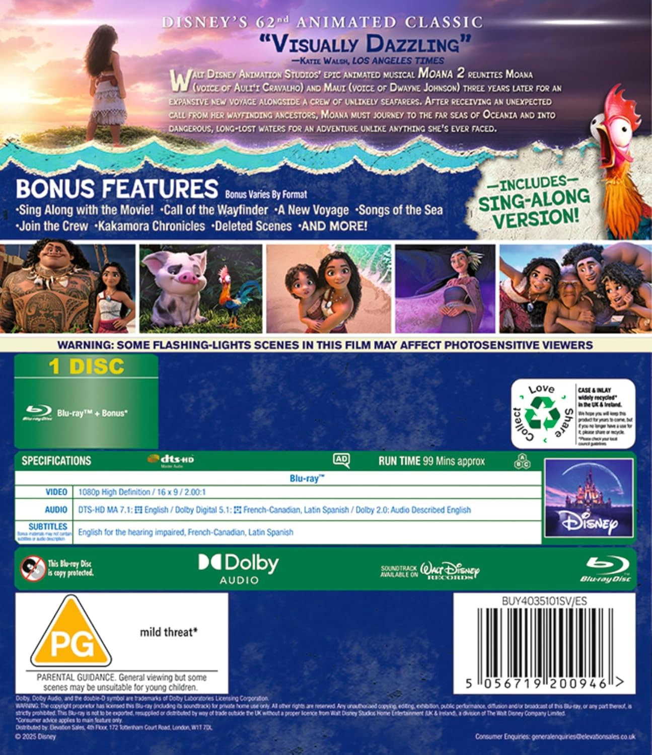 Disney'S Moana 2 [Blu-Ray] image number 1