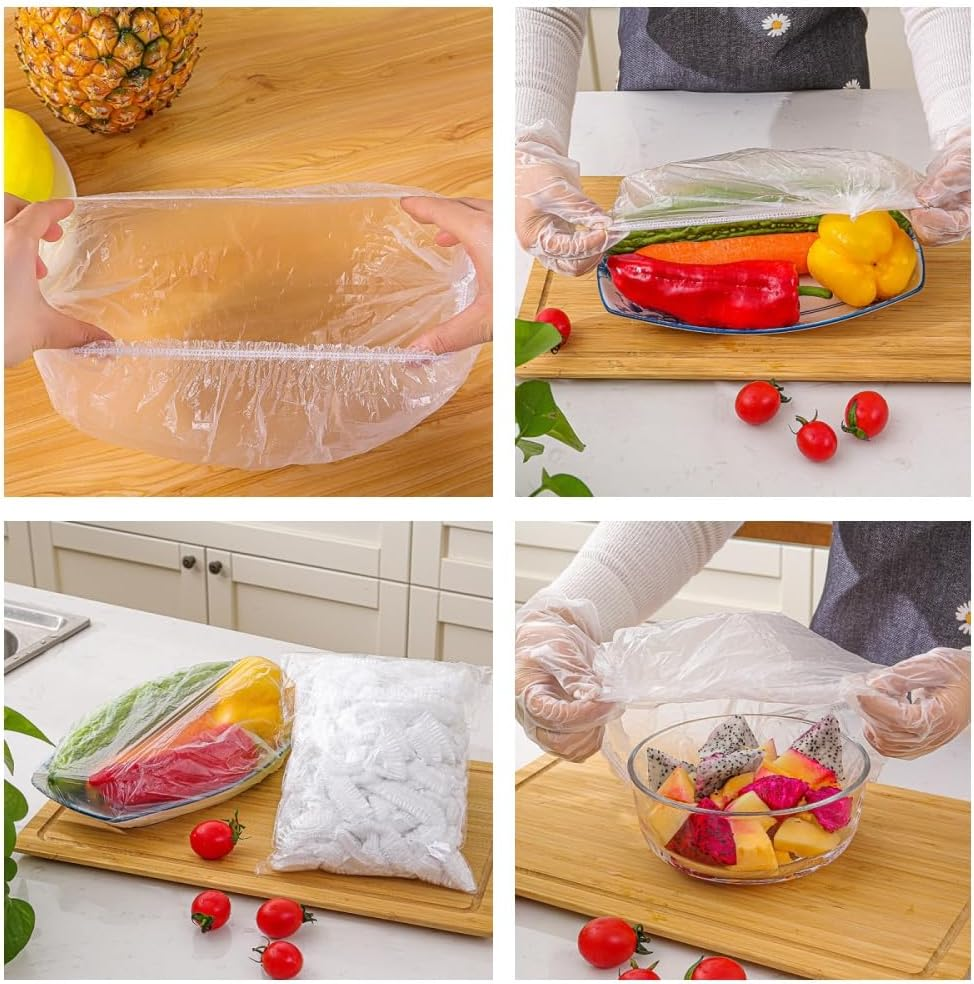 Ai-Oumleef Bowl Covers,100Pcs Shower Caps for Sourdough Bread, Covers Bread Proofing,Reusable Bowl Covers for Bread Proofing, Bread Cover for Rising, Covers for Bowls with Elastic image number 2