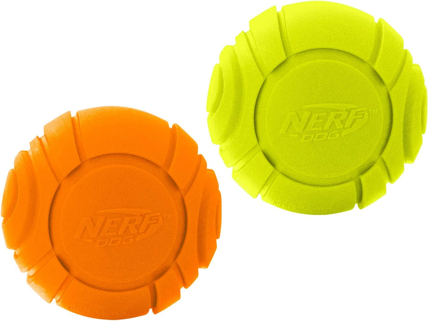Nerf Dog 2.5In Solid Foam Sonic Ball 2 Pack - Green & Orange image number 3