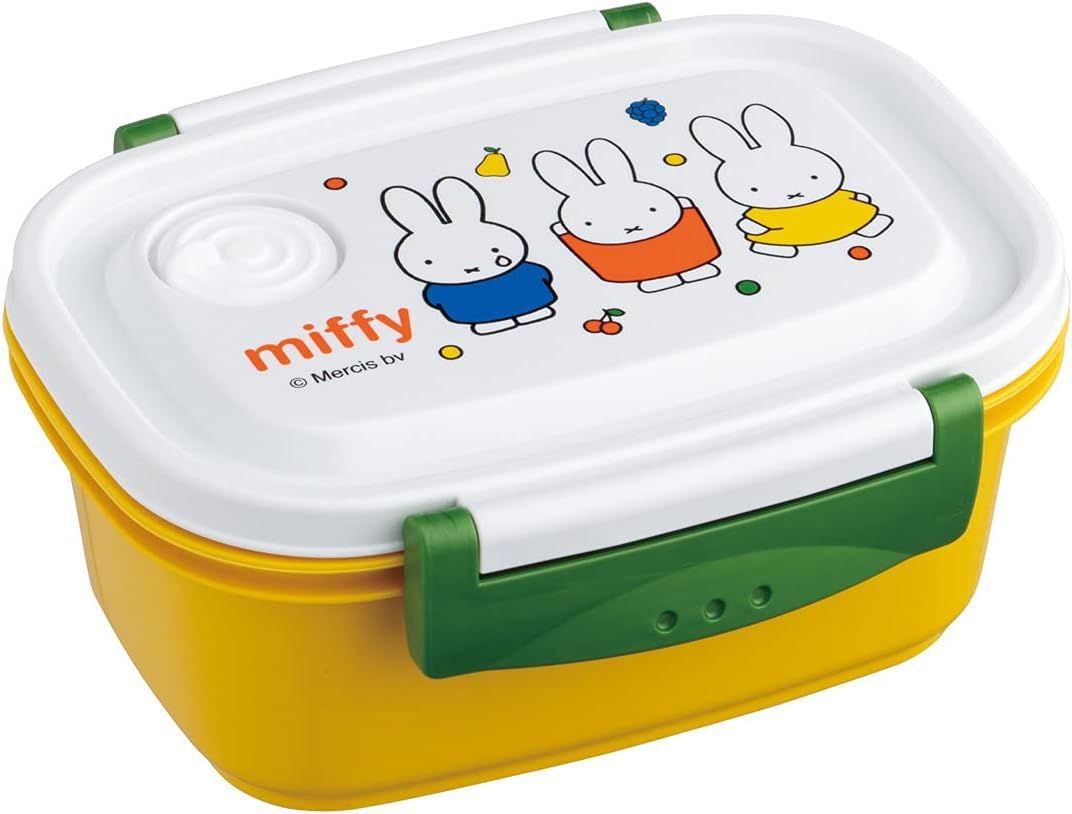 Skater XPM3-A Easy Light Lunch Box, Small, Microwave Compatible, 15.2 Fl Oz (430 Ml), Sealed Container, Storage Container, Miffy, 21