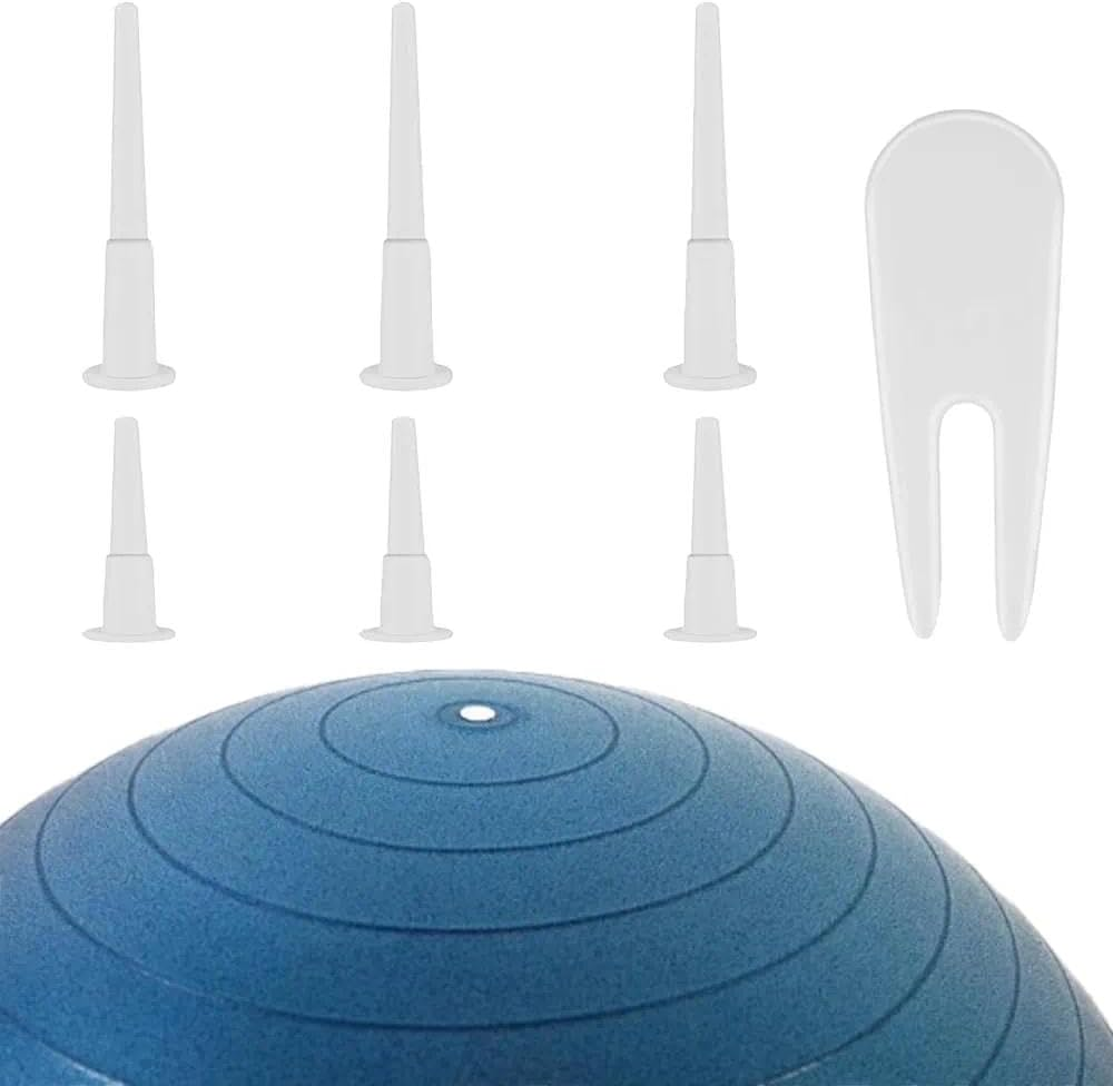 6 Pcs Yoga Ball Plug Replacement Kit Compatible with Exercise Ball, Fitness Ball, Balance Ball &ndash; Plastic Air Stopper Set with 1 Remover, Durable Gym Accessory by Unron image number 5