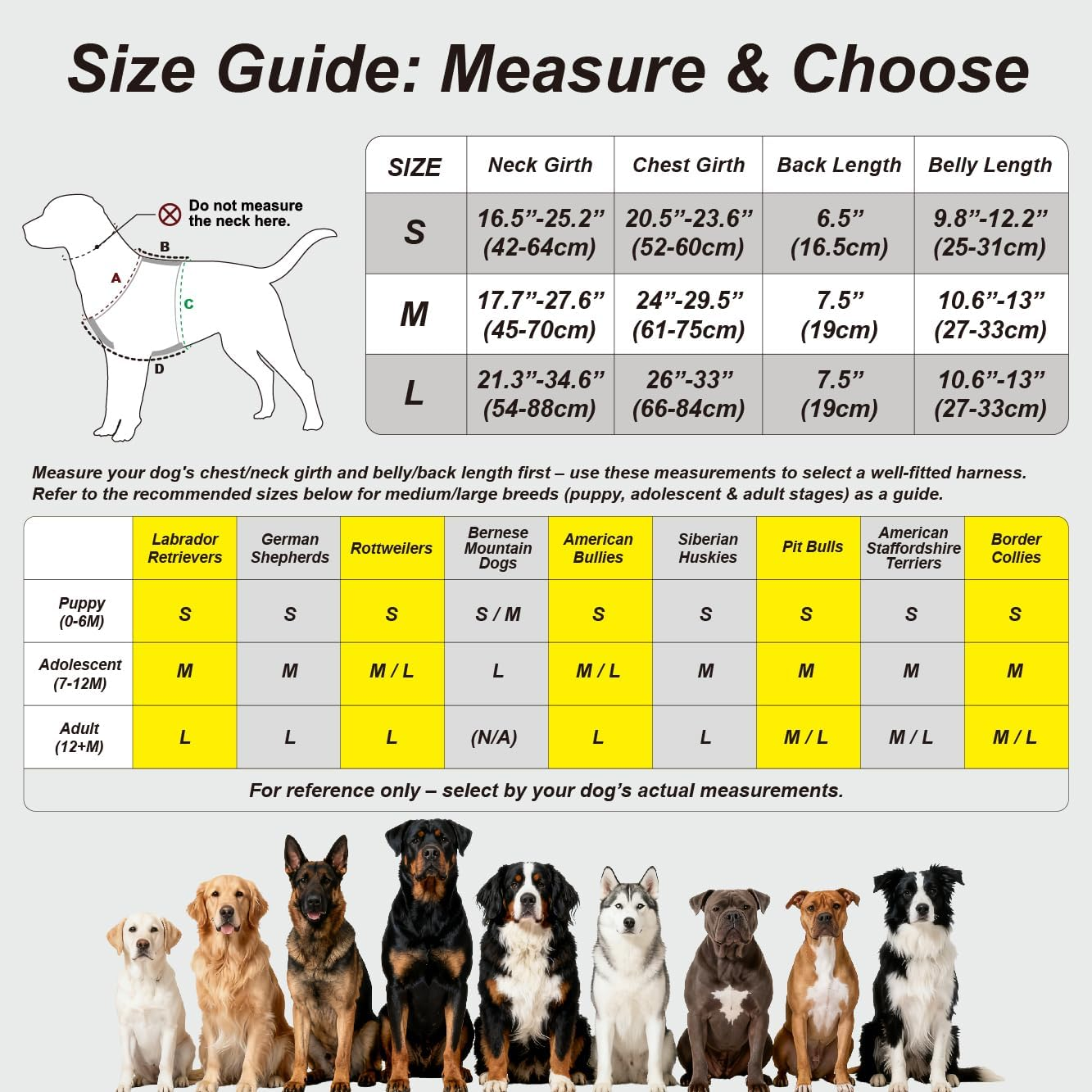 TSPRO Premium Heavy Duty Tactical Dog Harness for Medium/Large Dogs, No Pull, Adjustable, Padded Handle & Quick-Release Buckles, Ideal for Hiking, Walking, Running, Training (Black M) image number 2