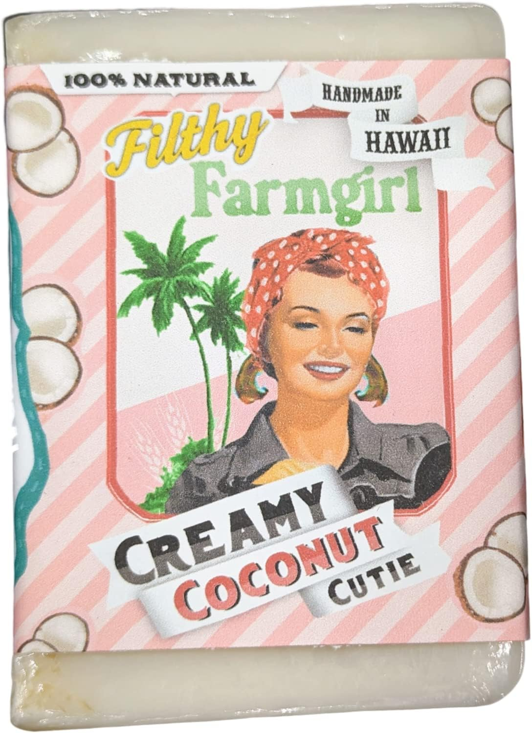Creamy Coconut Cutie BAR SOAP Safflower Coconut Soy by Filthy Farmgirl image number 2