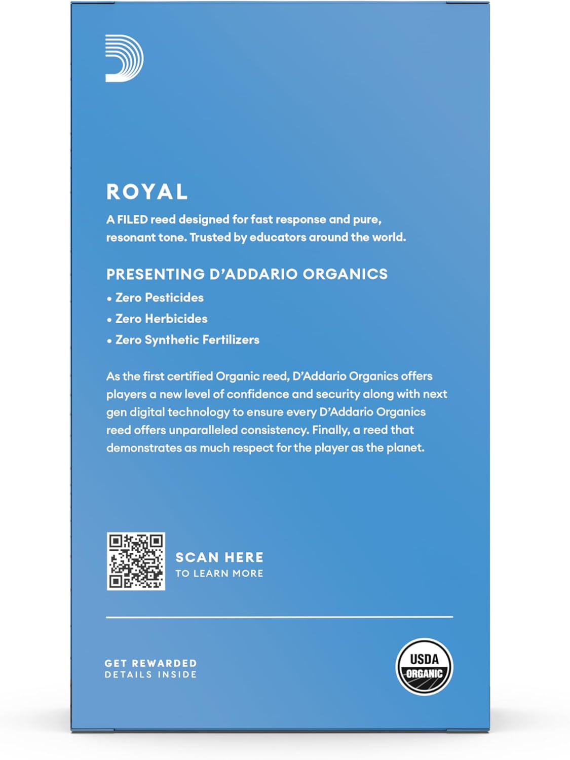 Royal Tenor Sax Reeds, Strength 2.5, 10-Pack image number 6