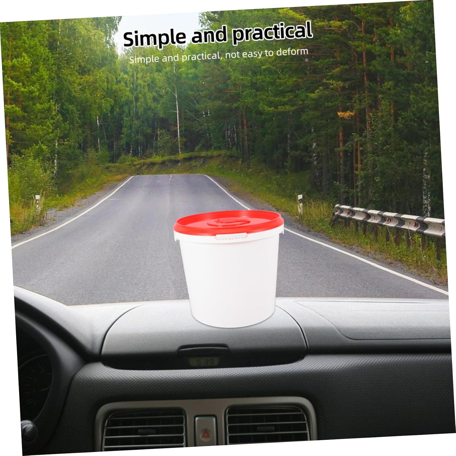 SHOWERORO Refillable Wipes Container Plastic Wipe Bucket Diaper Dispenser for Bathroom Travel image number 3