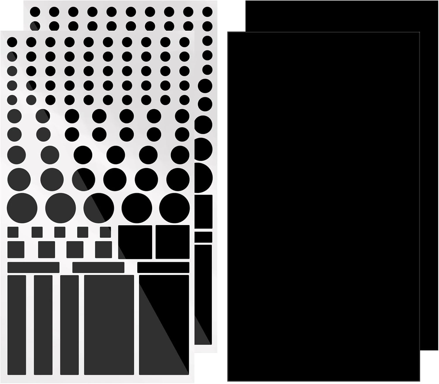 Mmcrz Light Blocking Stickers, LED Blackout Dimming Sheets for Routers, TV Covers (Black-4 Sheet) image number 3