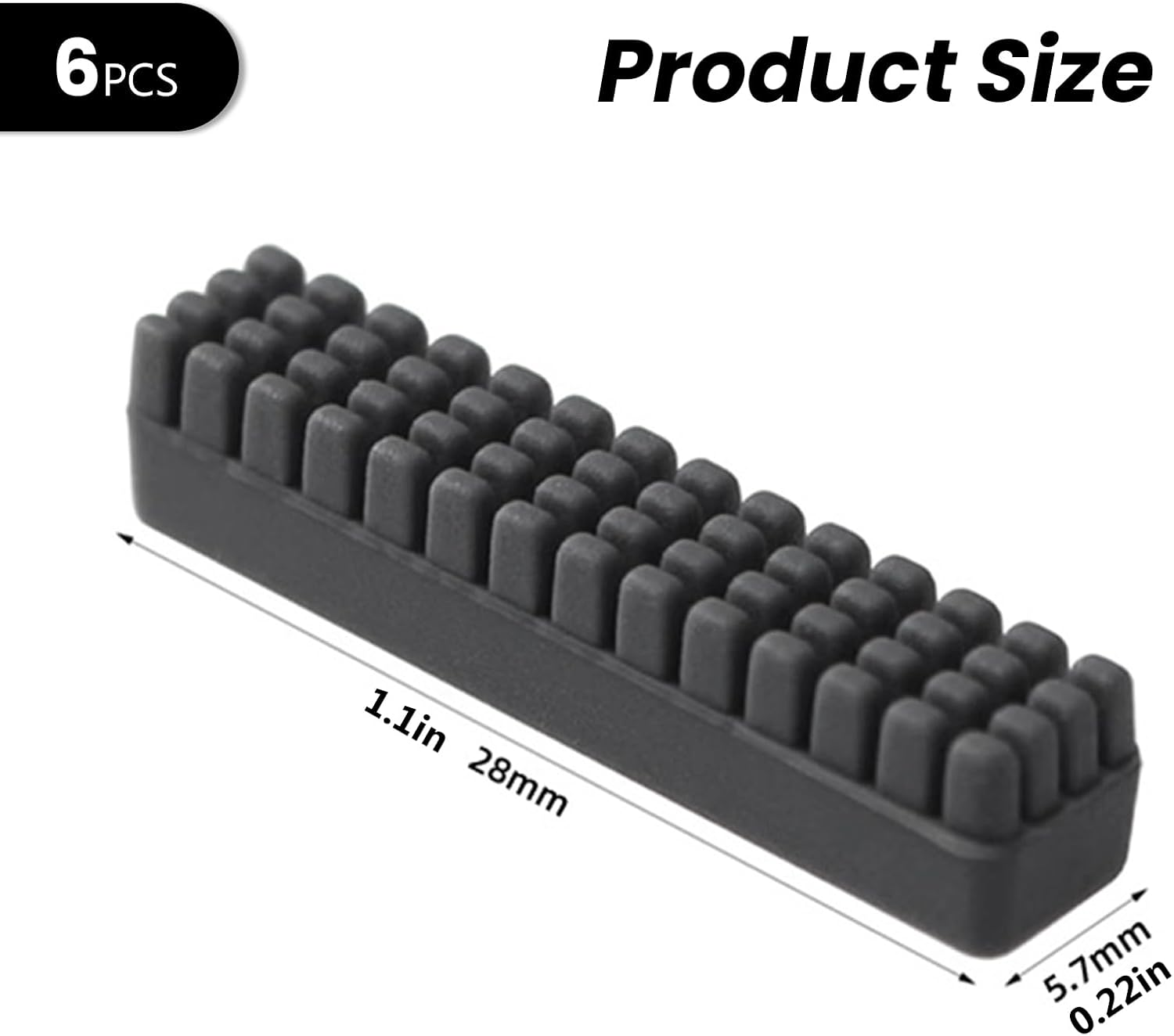 6PCS 3D Printer Accessories Nozzle Brush Replacement Kit - Hotbed Mounted Silicone Wiper Cleaning Nozzle Brush 3D Printer Accessories Hotbed Mounted Cleaning Tool ONLY for A1 Mini image number 1