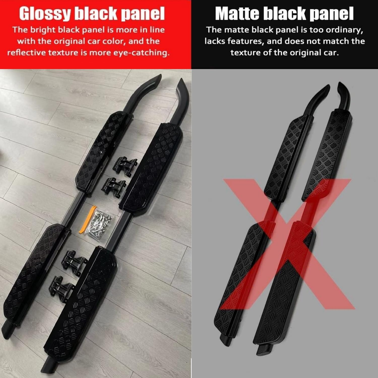 Running Boards Fits for LR Defender 110 130 4Dr 2020 2021 2022 2023 2024 2025 Side Step (No Drilling Required)