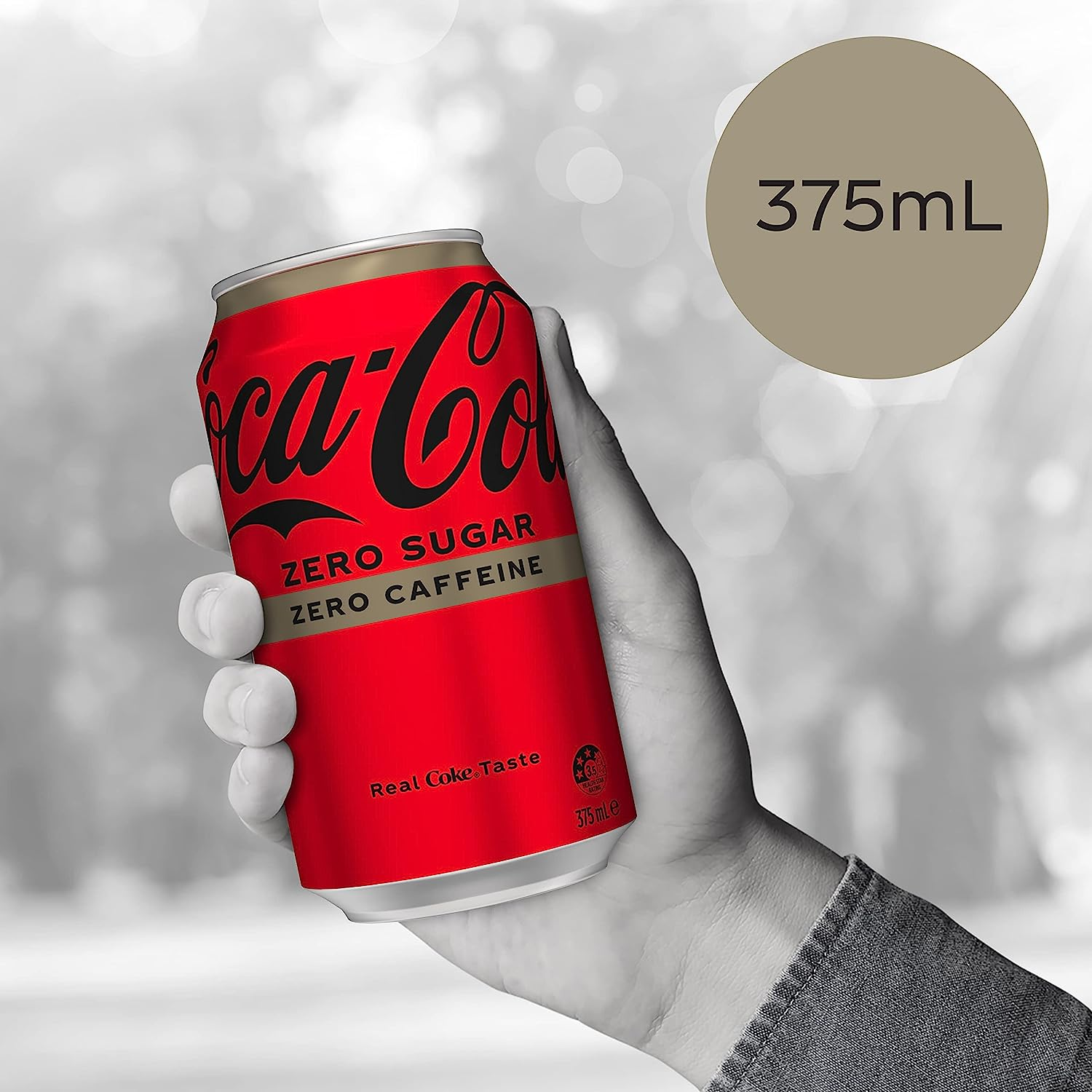 Coca-Cola Zero Sugar Caffeine Free Soft Drink Multipack Cans 20 X 375 Ml image number 4