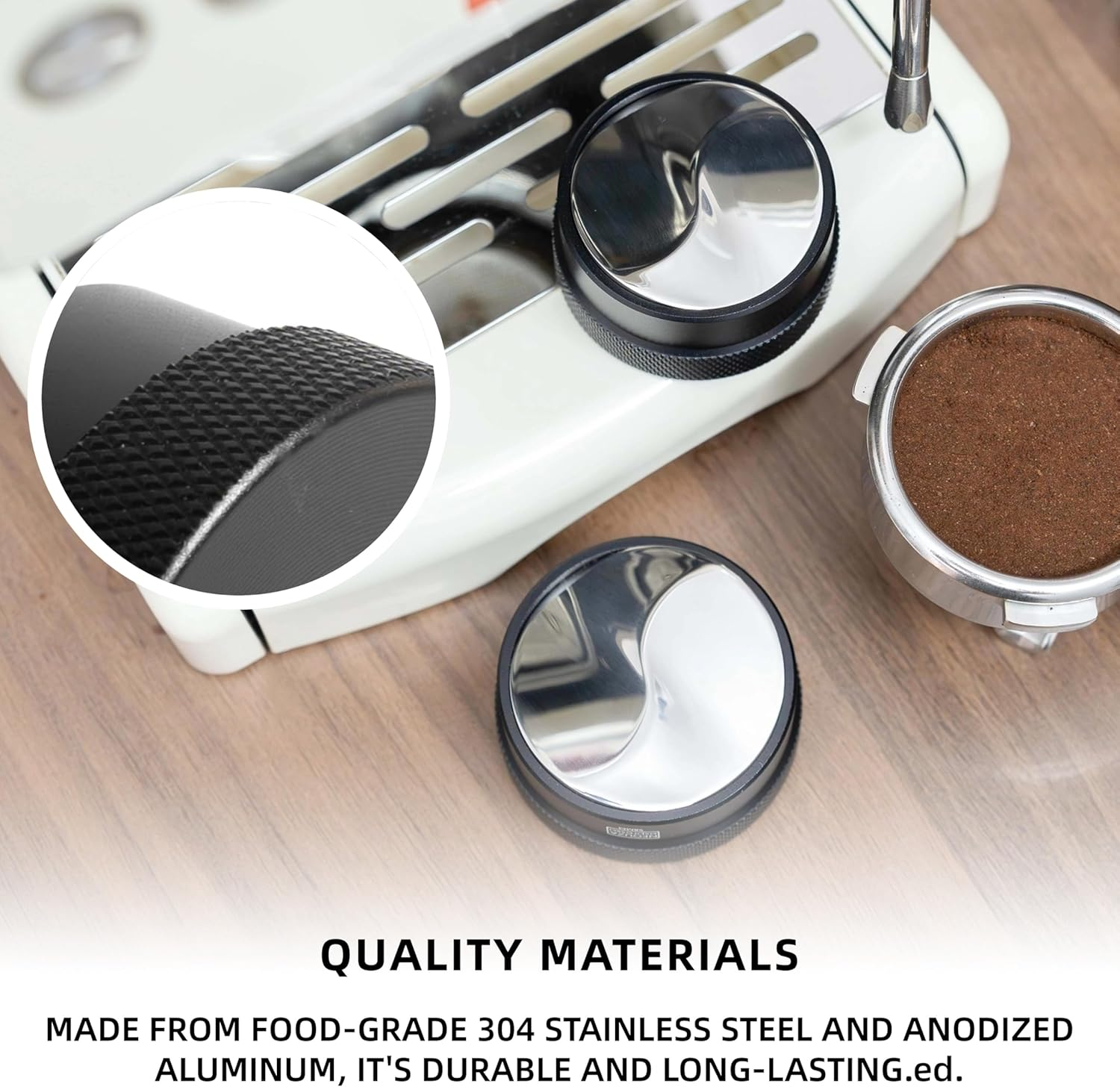 NEOUZA Coffee Gravity Adaptive Distributor for Espresso Portafilter, Gravity Distribution Tool, Auto Leveling Distributor, Leveler with S-Shaped Base (58Mm) image number 4