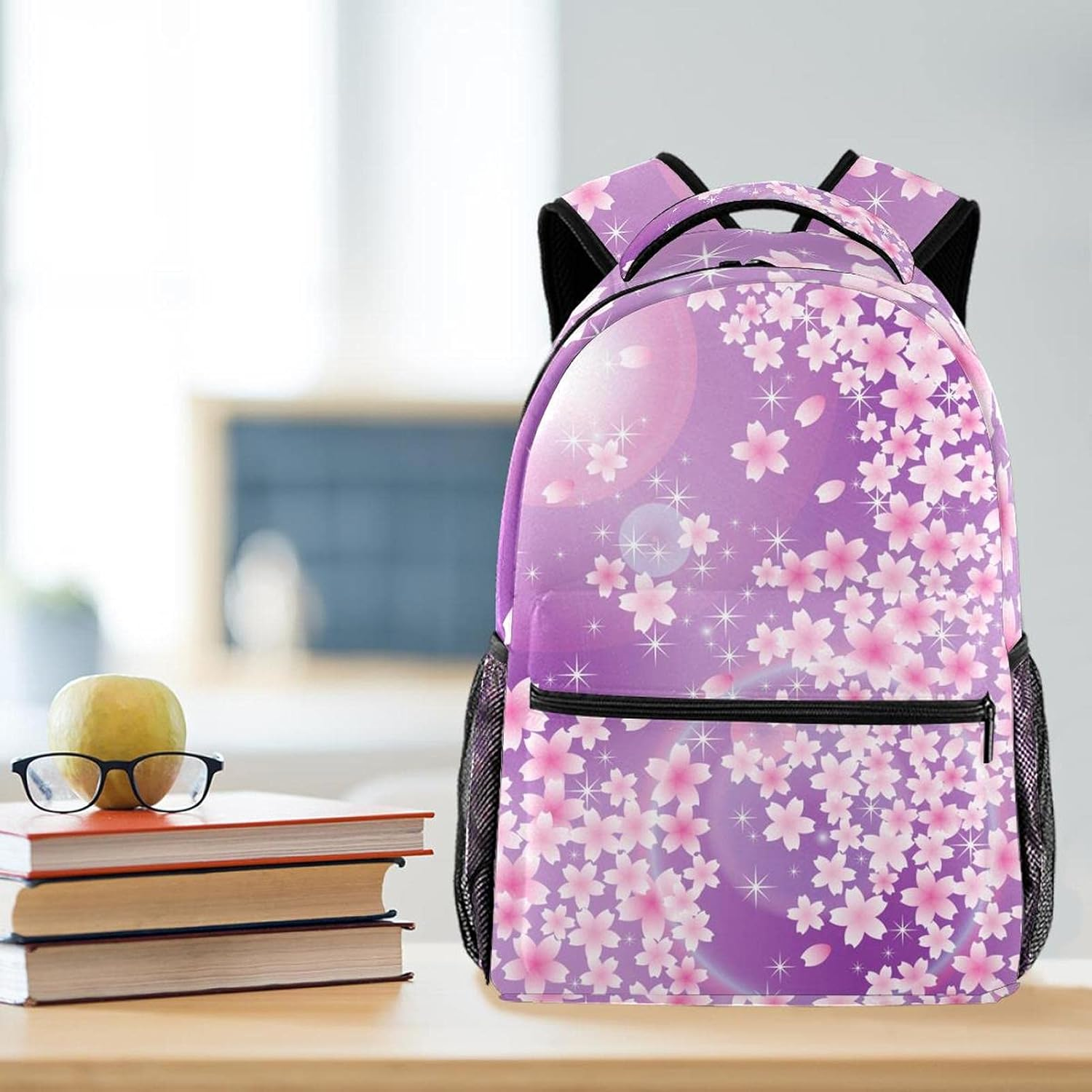 Japanese Sakura Backpack Students Shoulder Bags Travel Bag College School Tote Backpacks image number 2