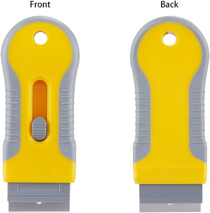 Razor Blade Scrape with 15Pcs Extra Blades, Scraper Tool, Razor Blade Retractable, Paint Stripping Tool, Cleaning Tool for Removing Labels, Stickers, Decals, Paint from Glass and Stovetop-Wegaz image number 4